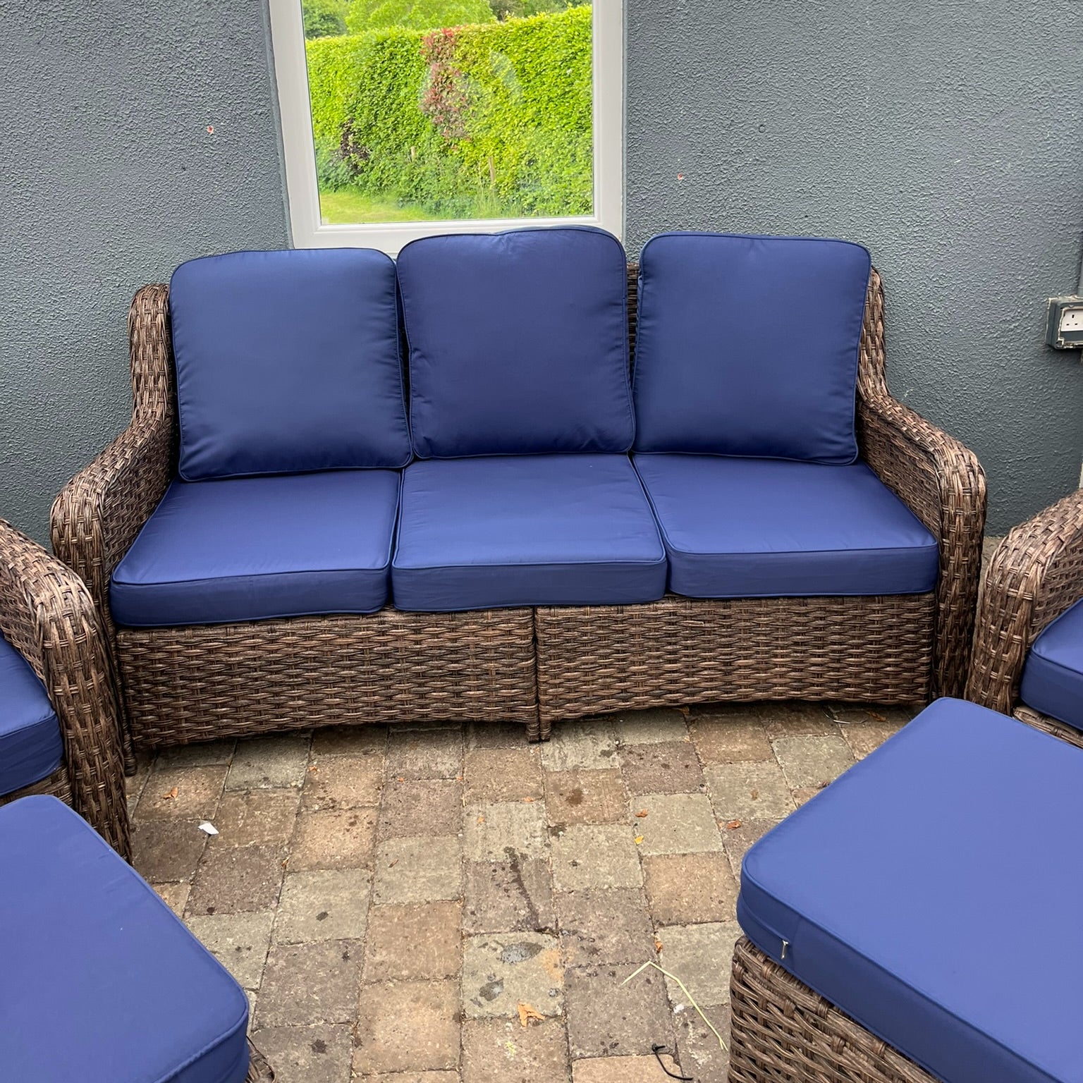 Cappani Navy Sofa Set - Clearance