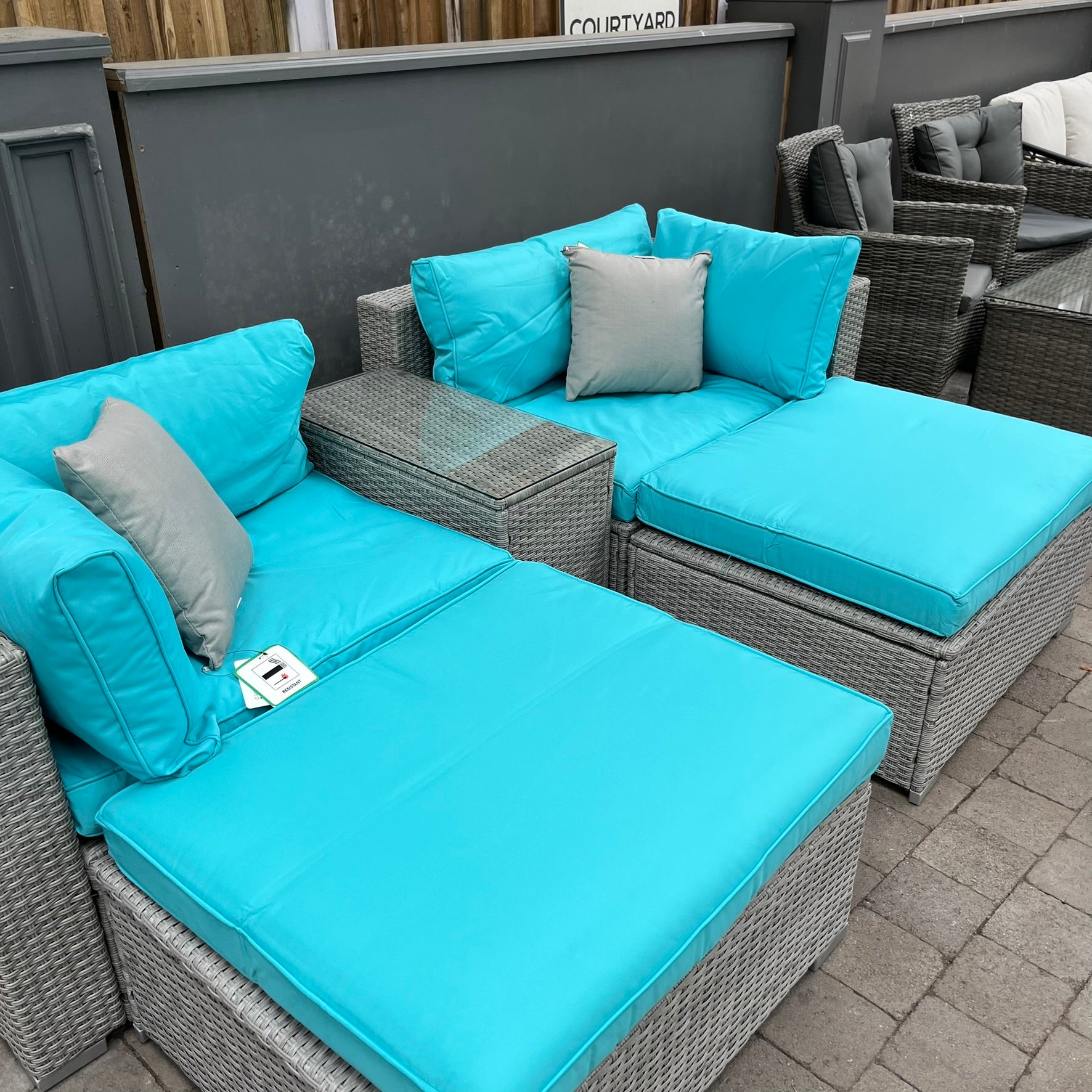 Modular Sofa Set Blue - Clearance