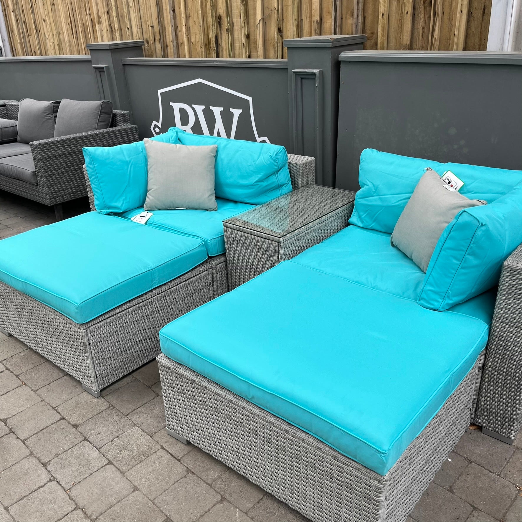 Modular Sofa Set Blue - Clearance