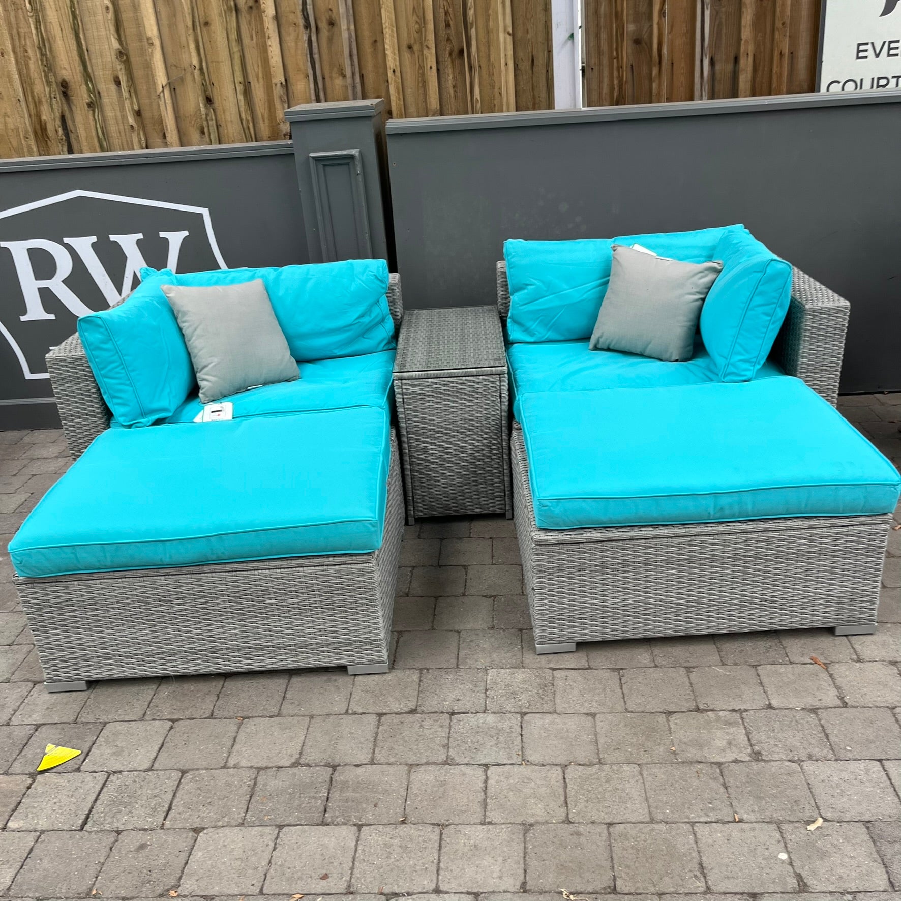Modular Sofa Set Blue - Clearance