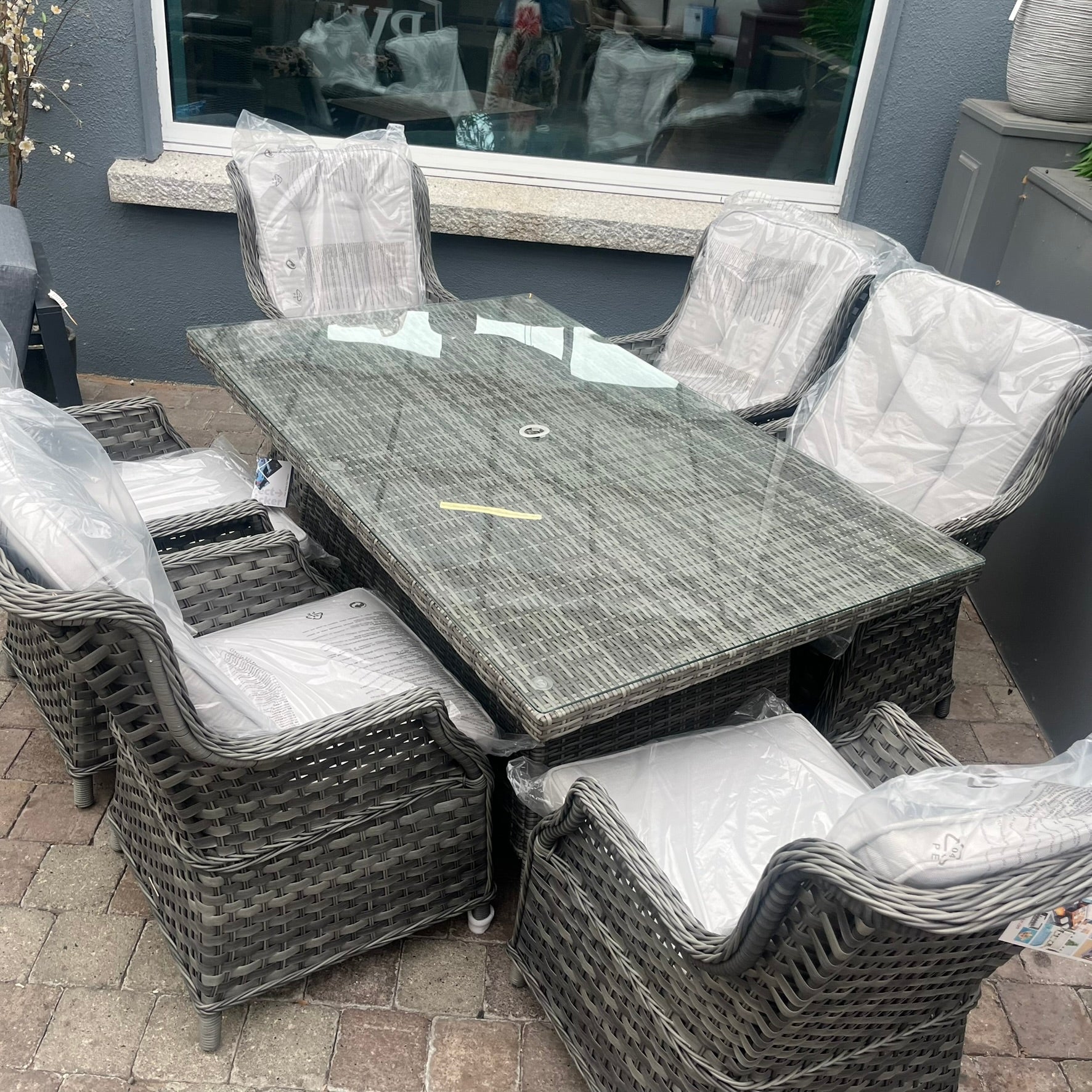 Ravenna 6 Seater Set (Rectangle) - Clearance