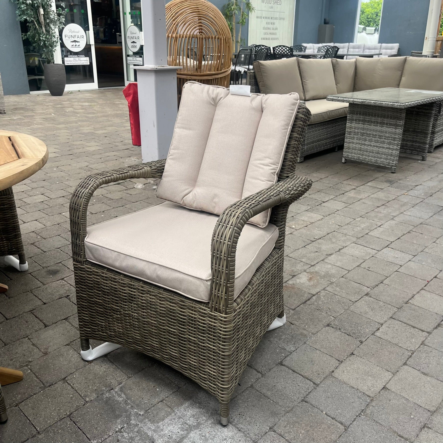 Wooden Table With Chester Chairs - Clearance