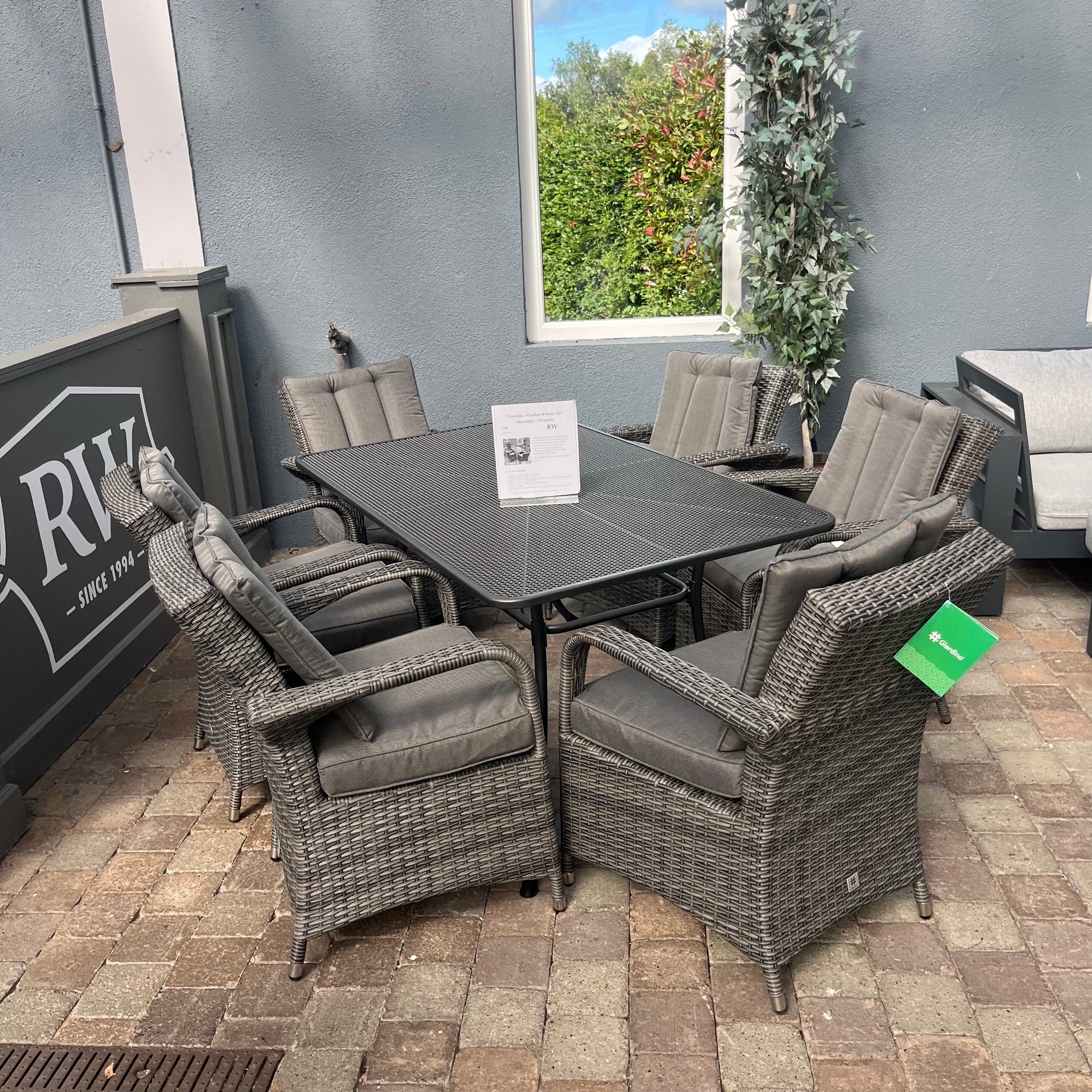Portofino / Gardinia 6 Seater Set (Rectangle) - Clearance