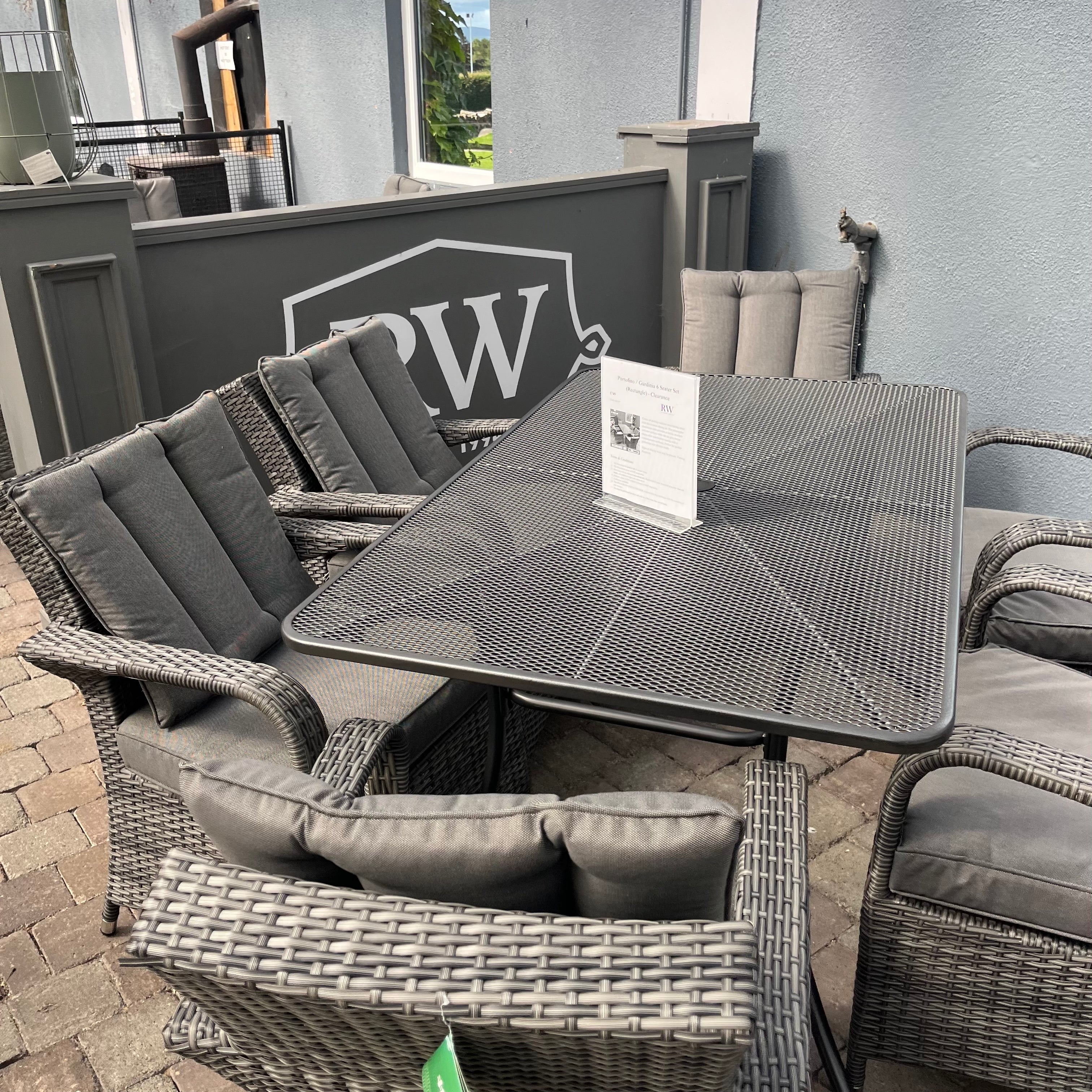 Portofino / Gardinia 6 Seater Set (Rectangle) - Clearance
