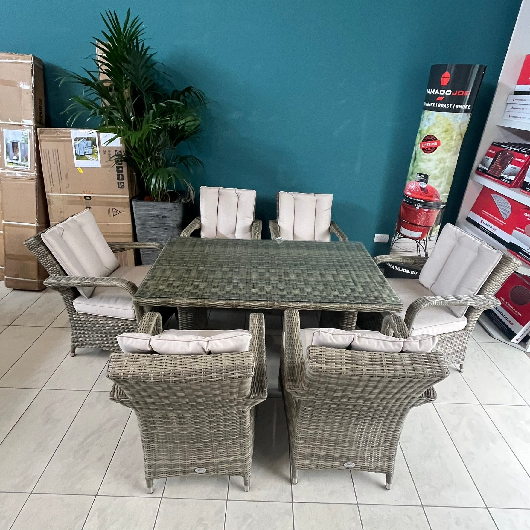 Chester Rectangle 6 Seater Set  - Clearance