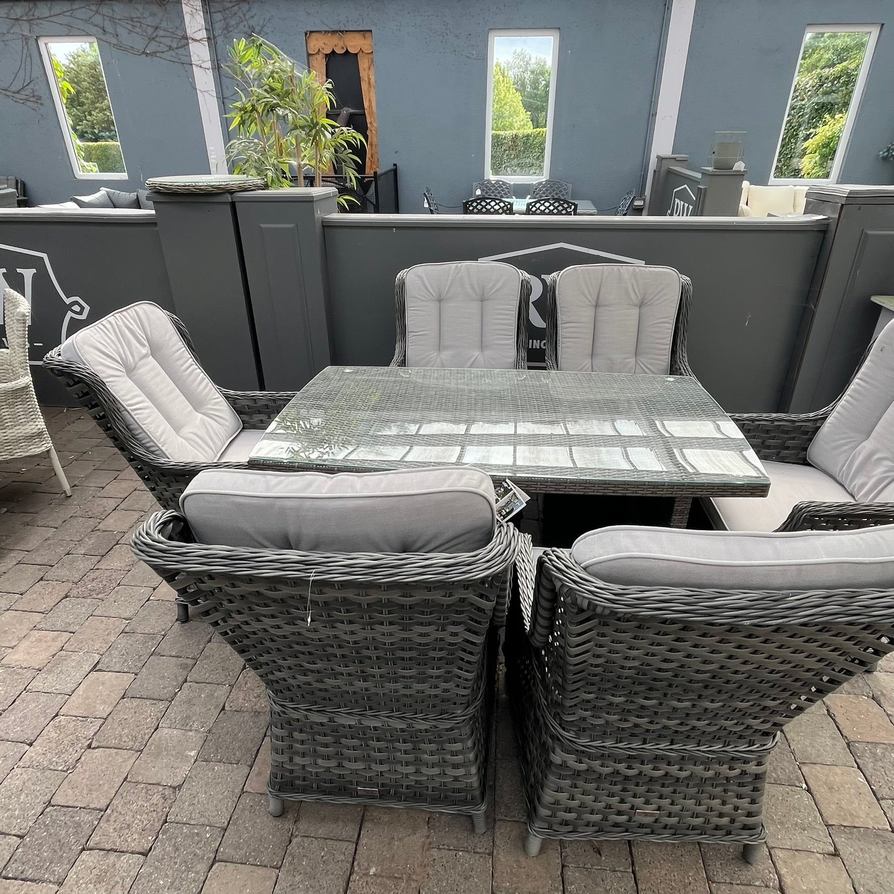 Ravenna/Santiago Rectangle 6 Seater Set  - Clearance