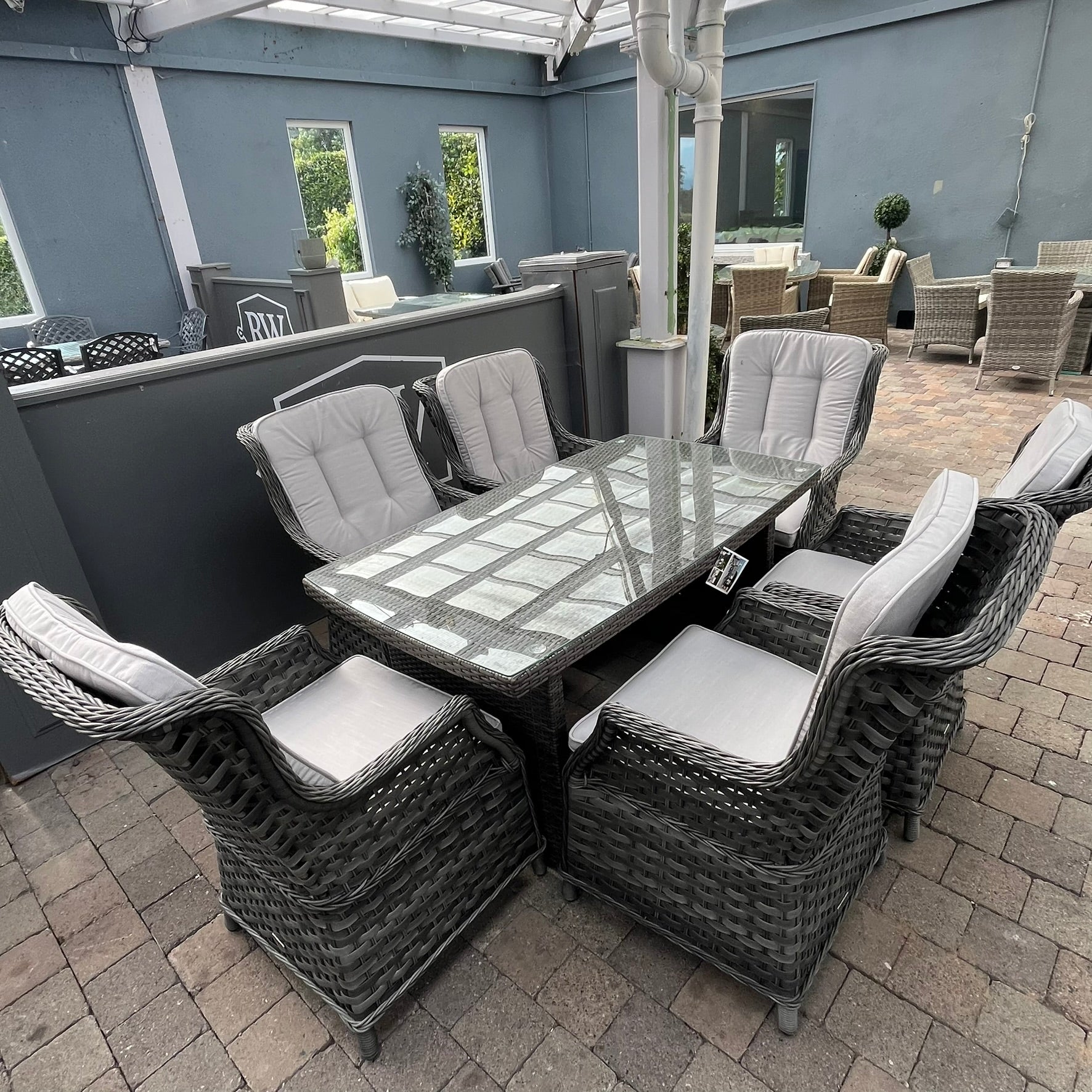 Ravenna/Santiago Rectangle 6 Seater Set  - Clearance