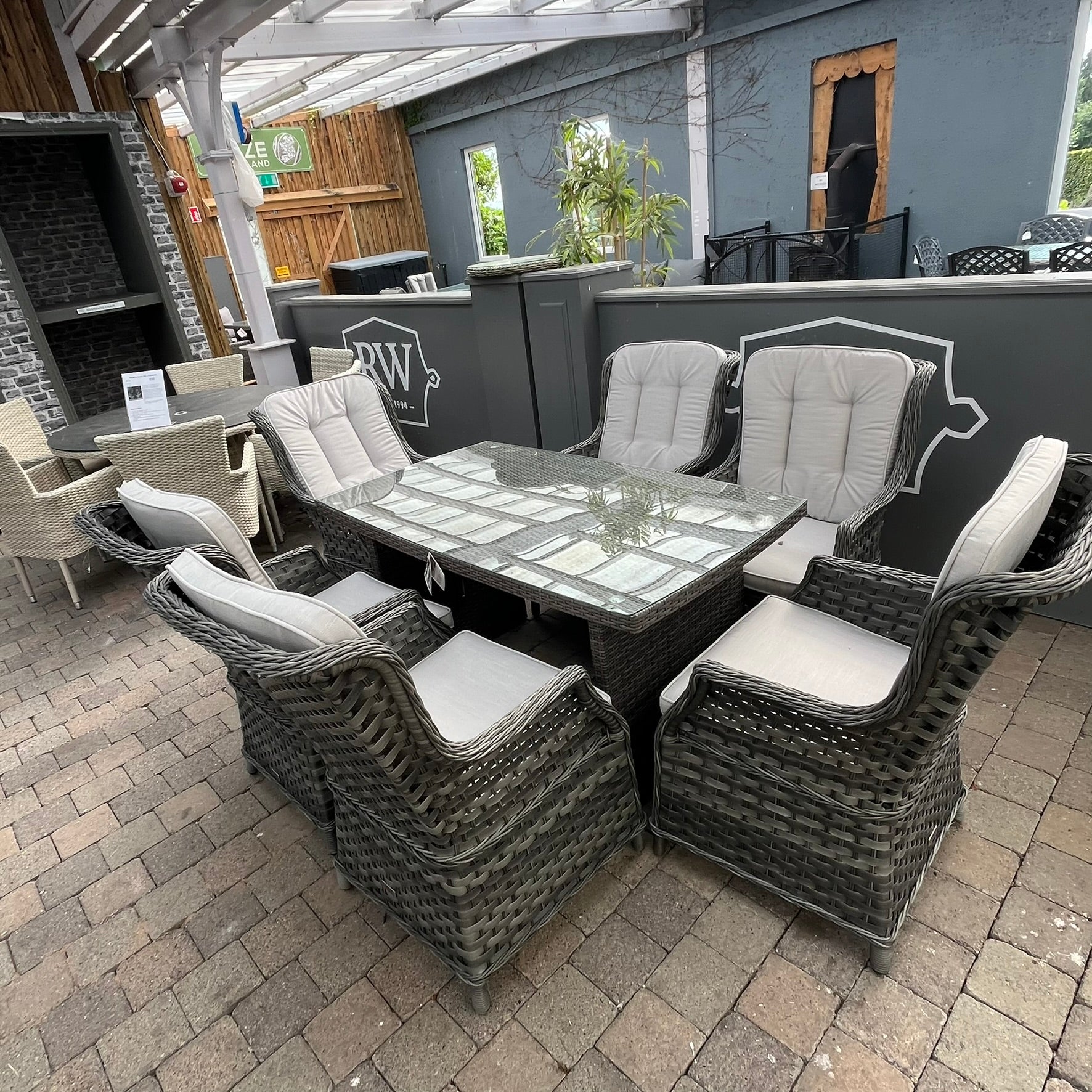 Ravenna/Santiago Rectangle 6 Seater Set  - Clearance
