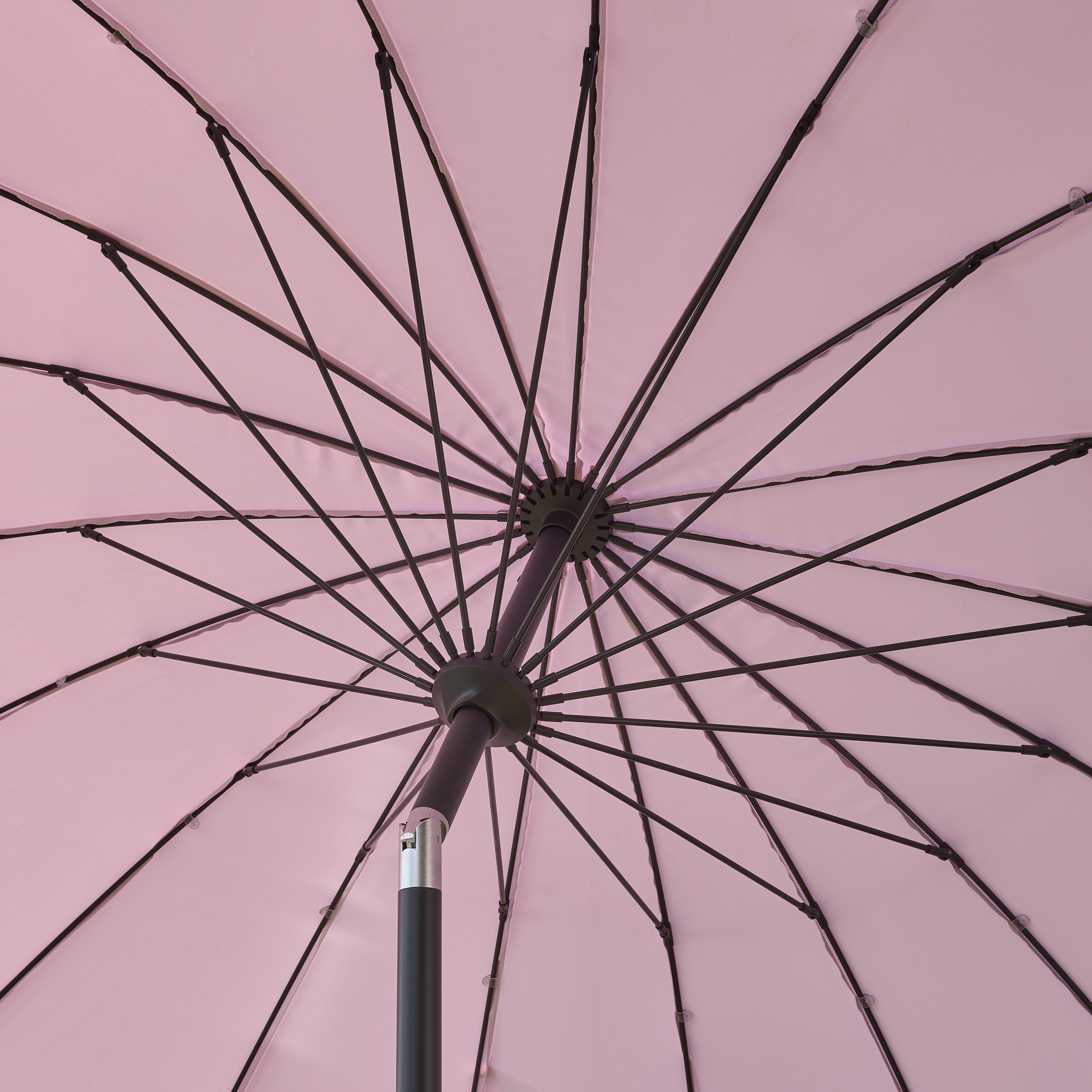 Royce - Geisha 2.7m Parasol with Night Cover (Pink)