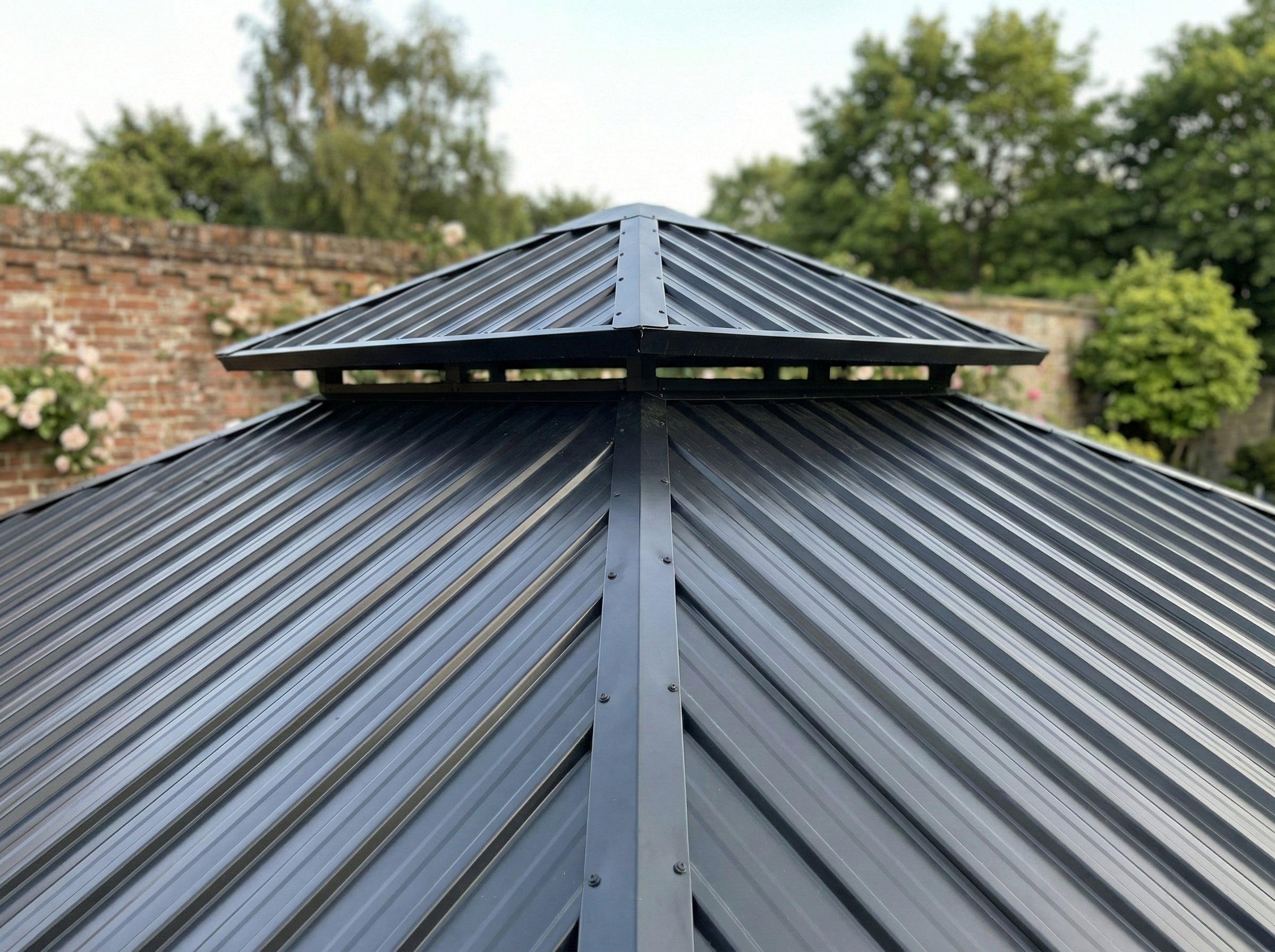 Ottawa - 3 x 3.65m Cedar Wood Pergola with Double Roof