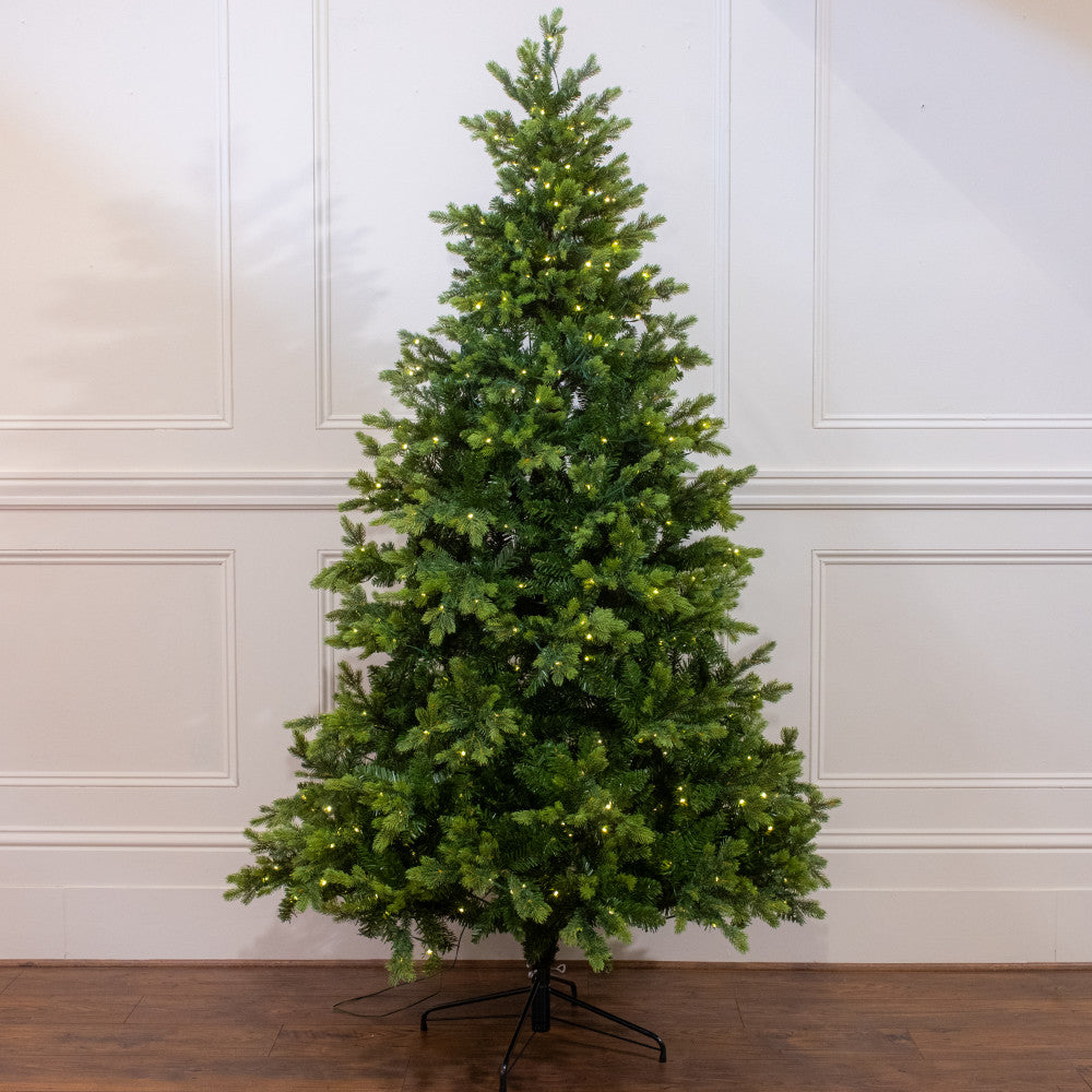 8ft Pre-lit Grand Fir Christmas Tree