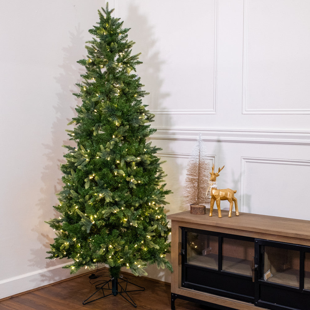 6.5ft Slim Pine Pre-lit Christmas Tree