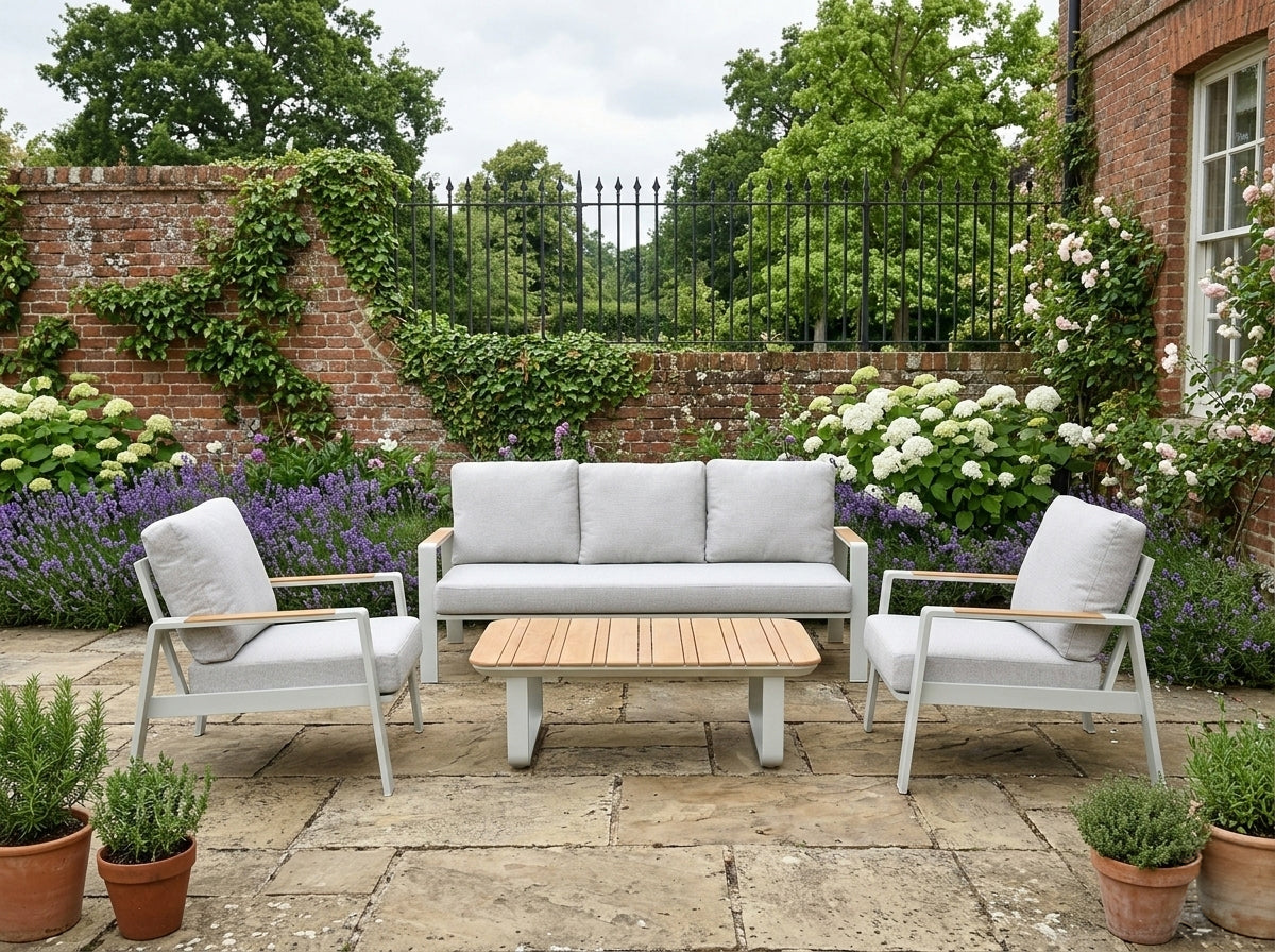 Thornbury - Aluminium Slatted Sofa Set