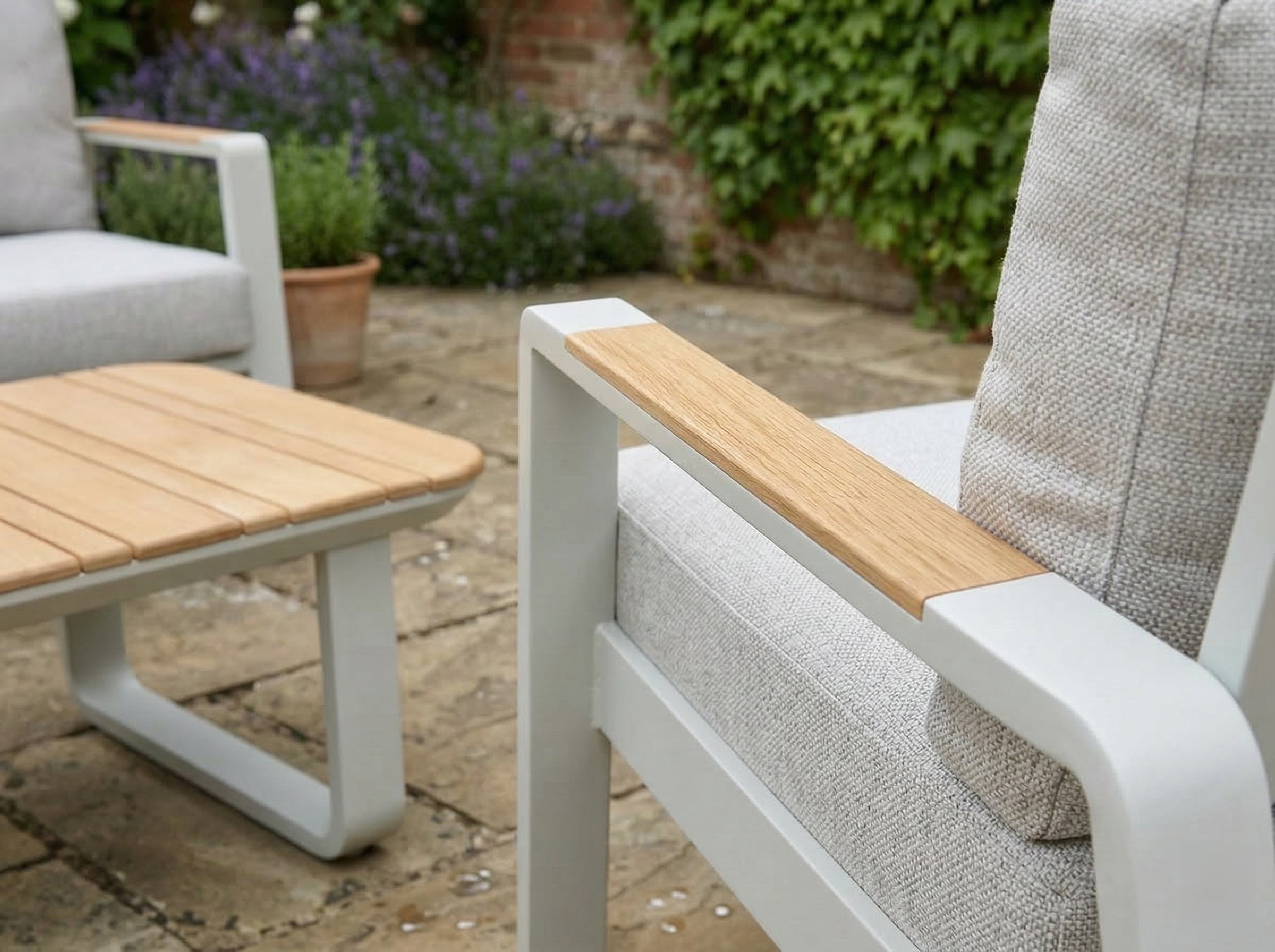 Thornbury - Aluminium Slatted Sofa Set