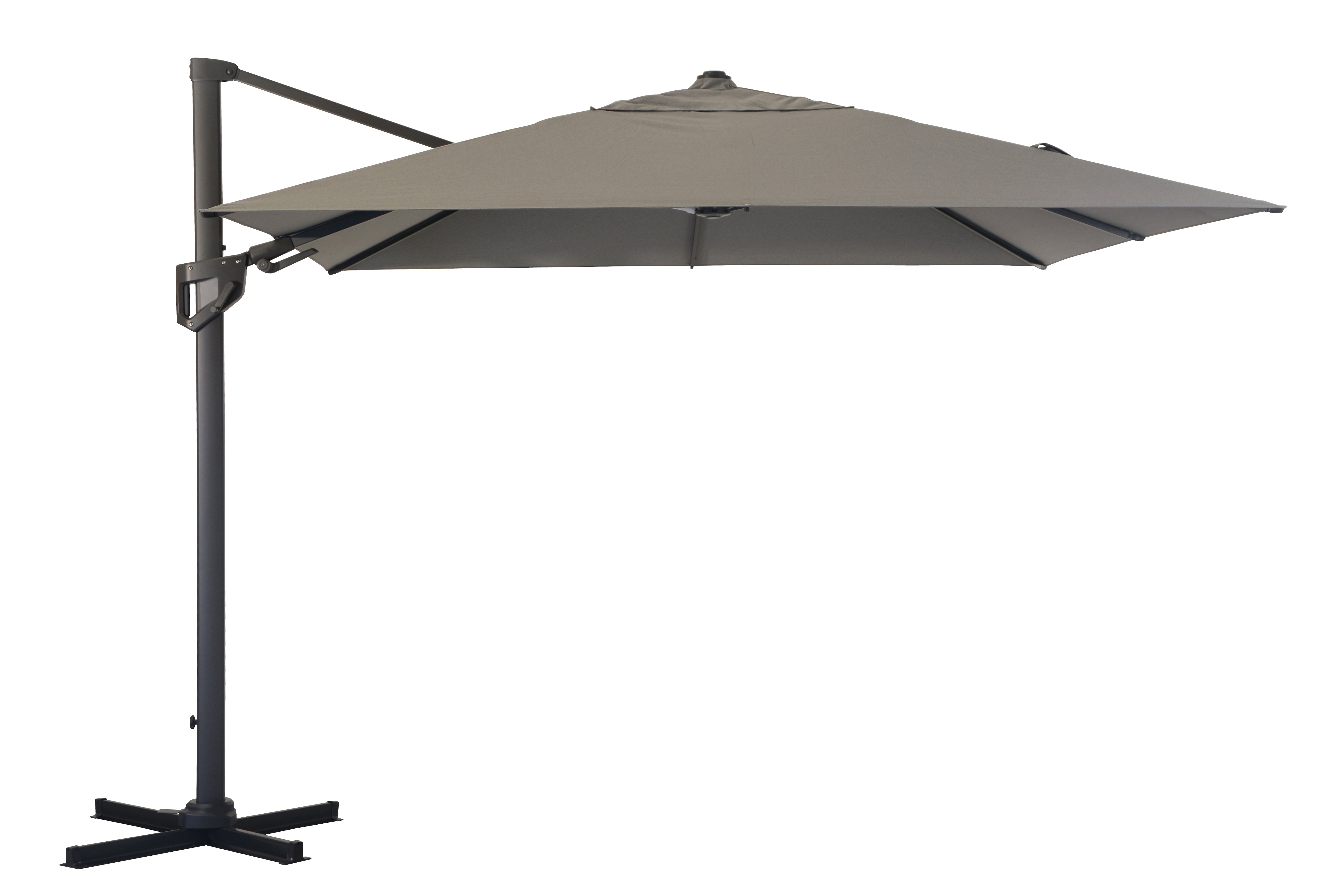 Royce - Ambassador LED Cantilever Parasol with Novasun™ Smoke Grey Canopy