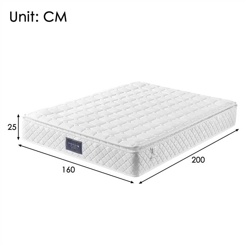 spring mattress, 7-zone cold foam, pocket springs, 160x200cm, 25cm height - Clearance