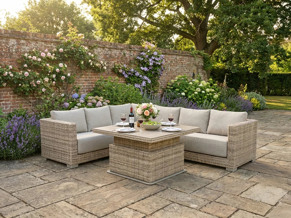 Winslow - Deep Seating Corner Sofa Set with Gas Height Adjustable Table