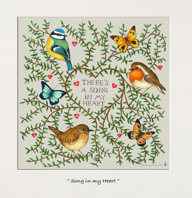 A Song in My Heart 6x6 BN - Rathwood Store