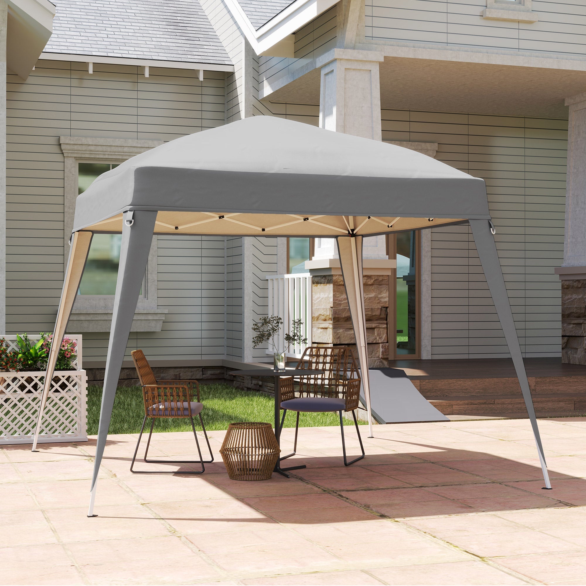 Replacement Roof, Gazebo 3x3m Water-Repellent Winter-Proof, Light Grey