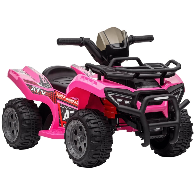 Kids Quad Electric 6V, Forward Function, Music, Pink