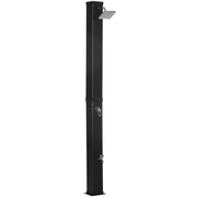 Solar Shower 40L Outdoor with Foot Shower Rain Head, Black