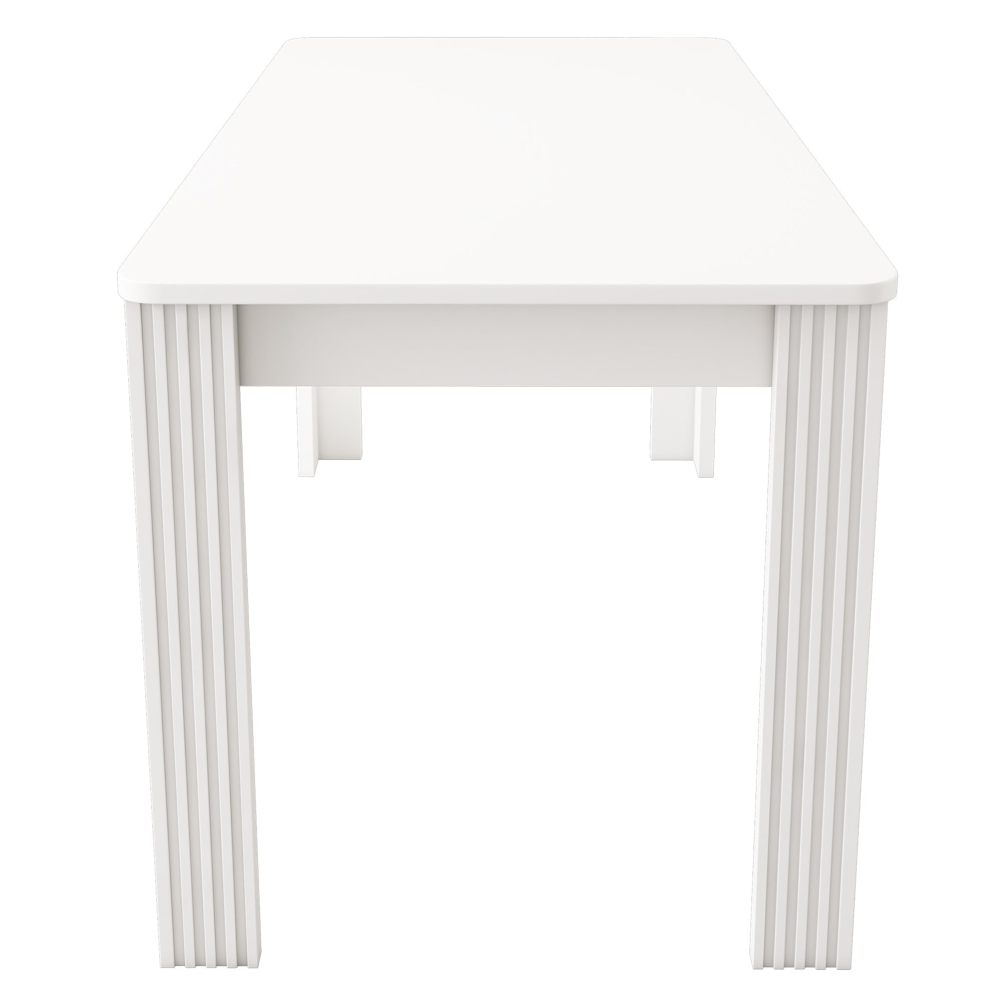 Dining Table Rectangular Modern Simple Oak - White