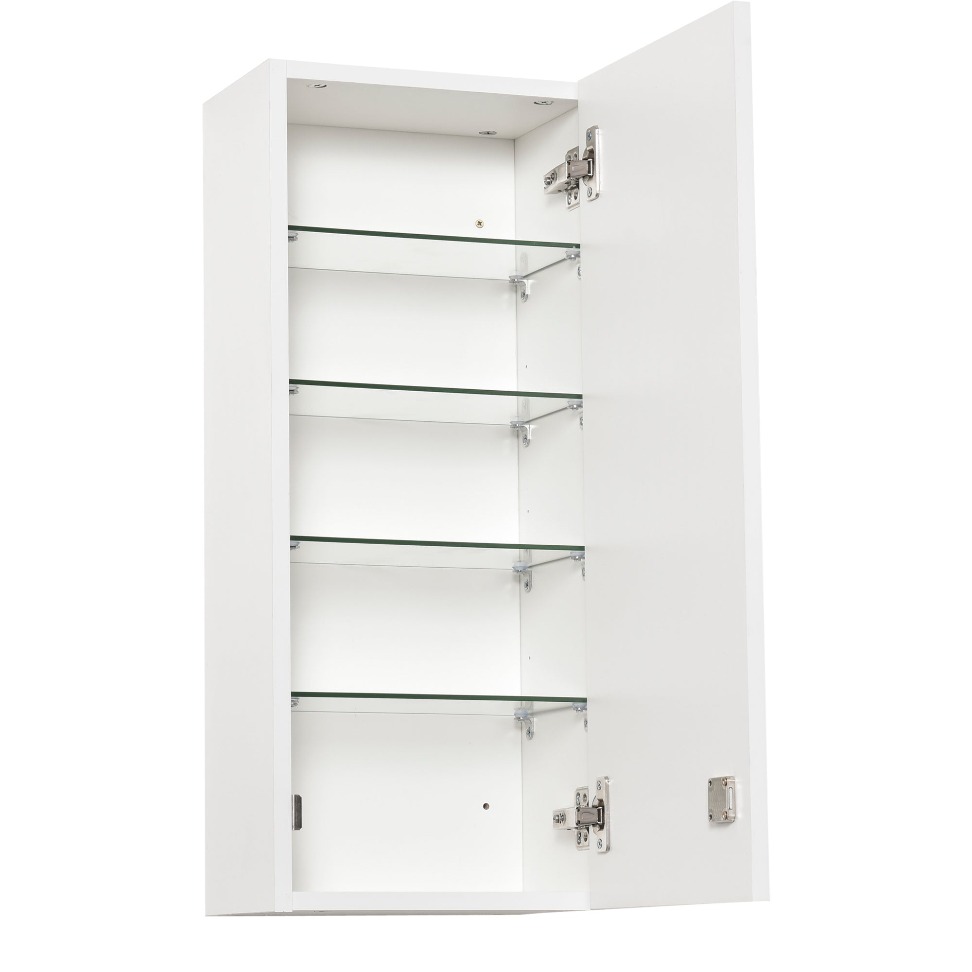 Kleankin Medicine Cabinet Wall Lockable Adjustable First Aid, Silver