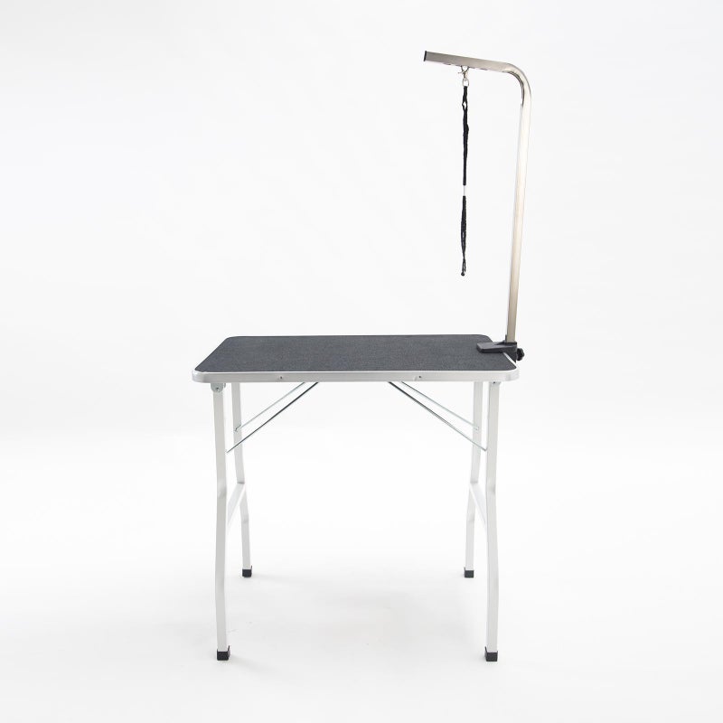 Pet Grooming Table, Foldable with Arm, Rubberized Surface
