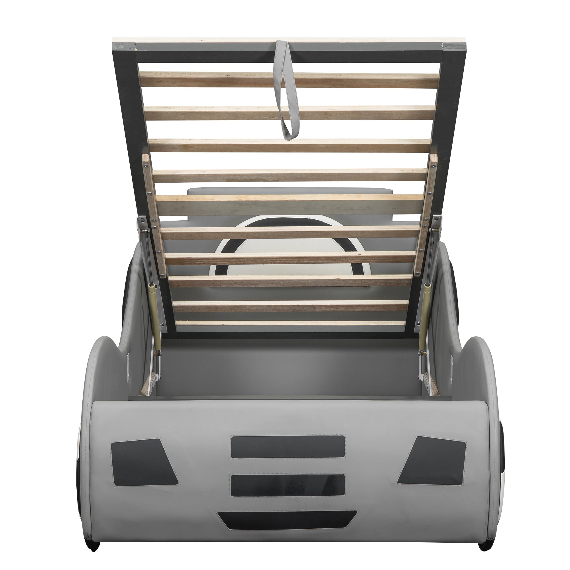 Car Bed 90x200cm Under-Bed Storage - Grey