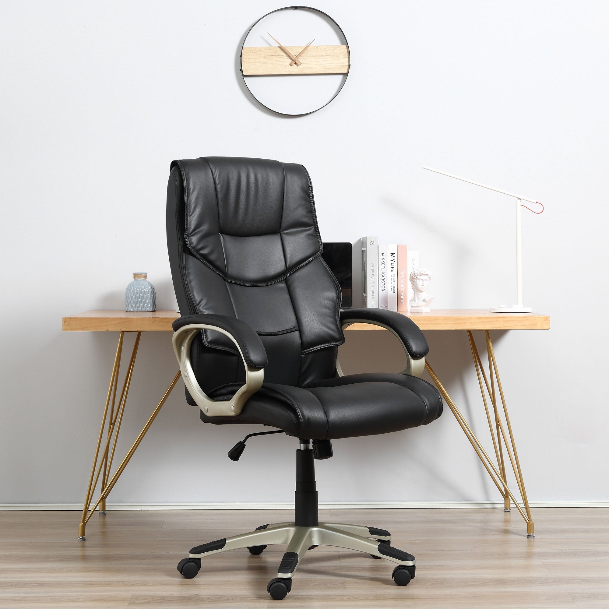 Office Chair, Height Adjustable, Rocking, Ergonomic, Desk Chair