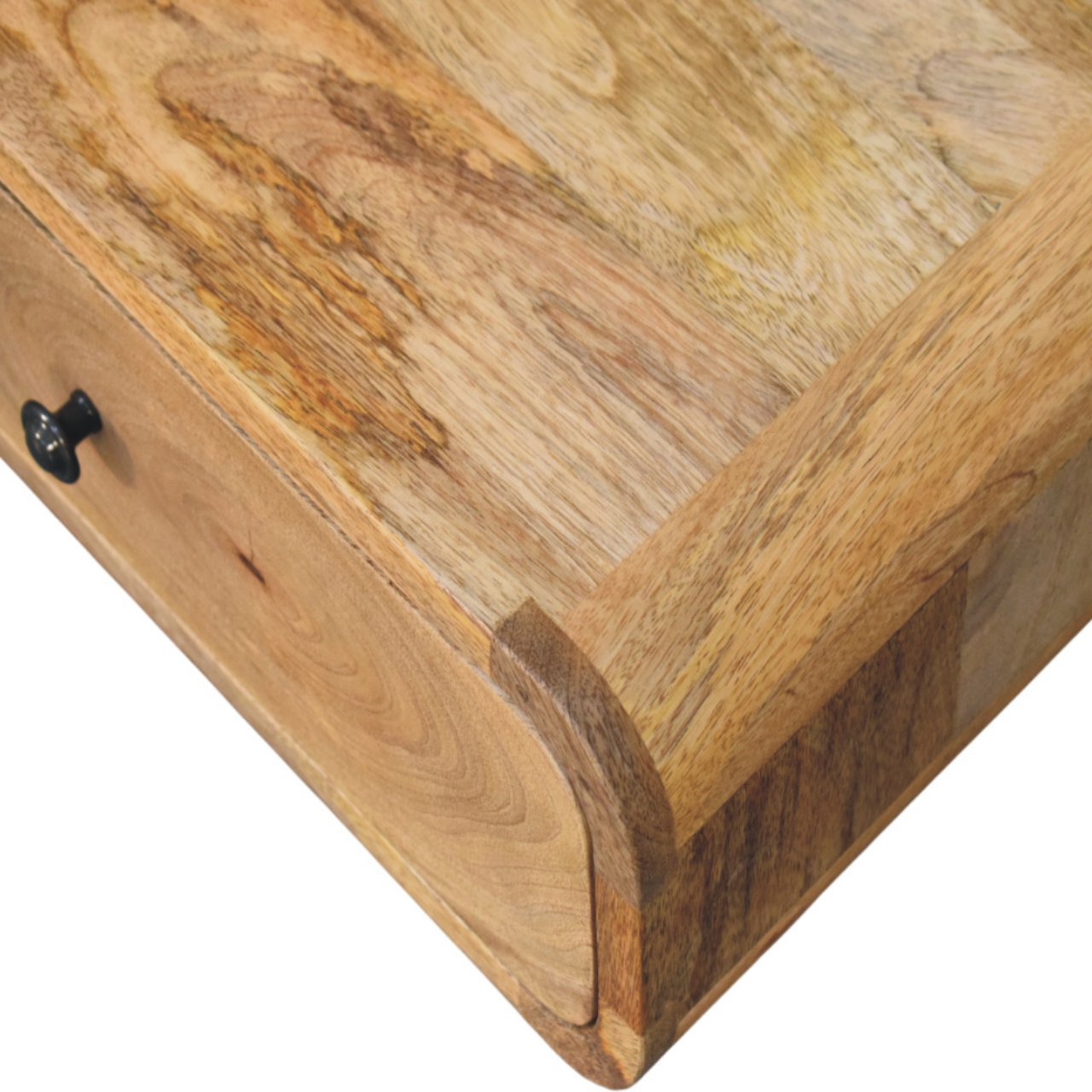Avora Wall-Mounted 1 Drawer Nightstand, Solid Wood Brown