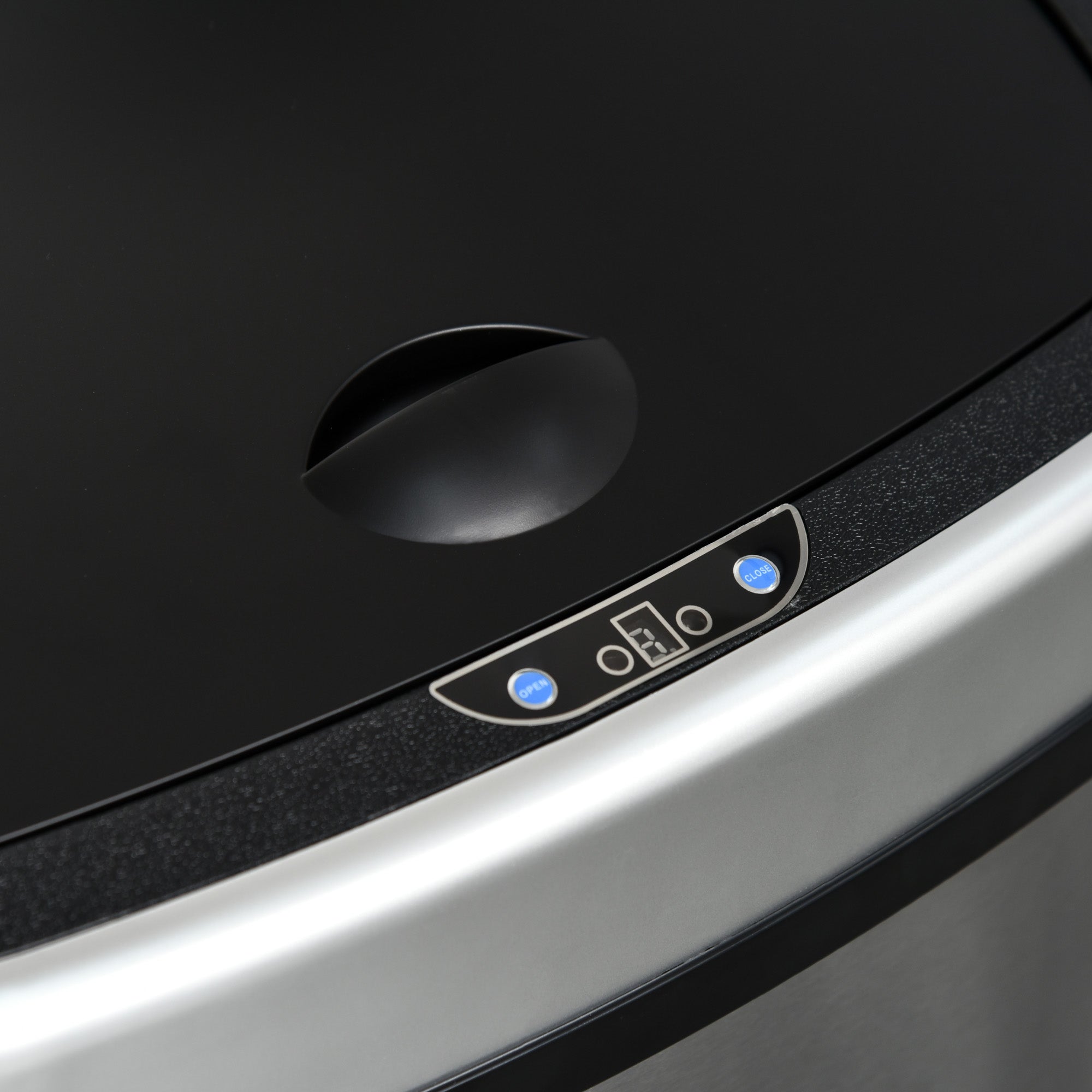 Mülleimer, 48L Infrarotsensor Hygienisch, Edelstahl Silber