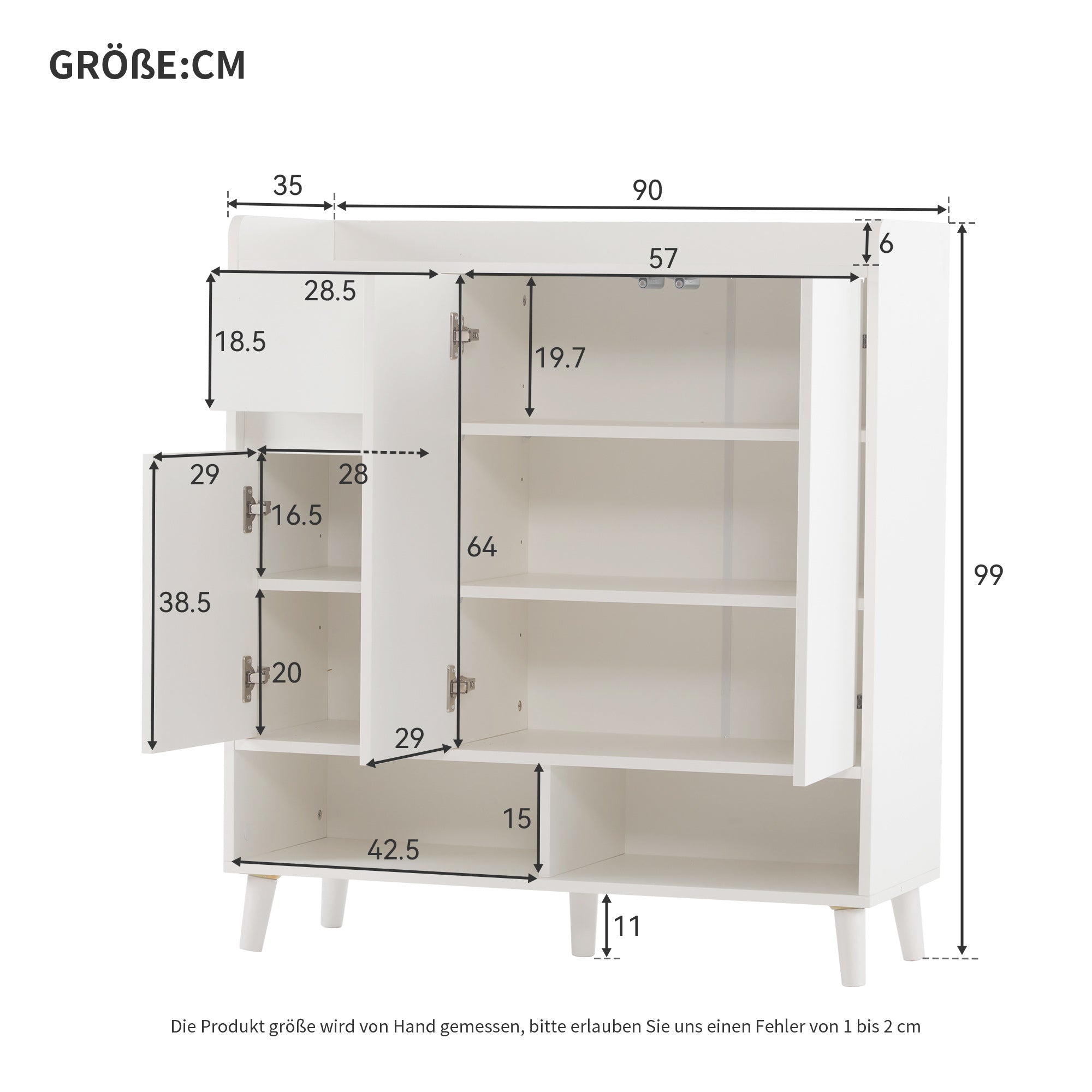 Chest of drawers with adjustable shelves, minimalist home organizer, solid wood