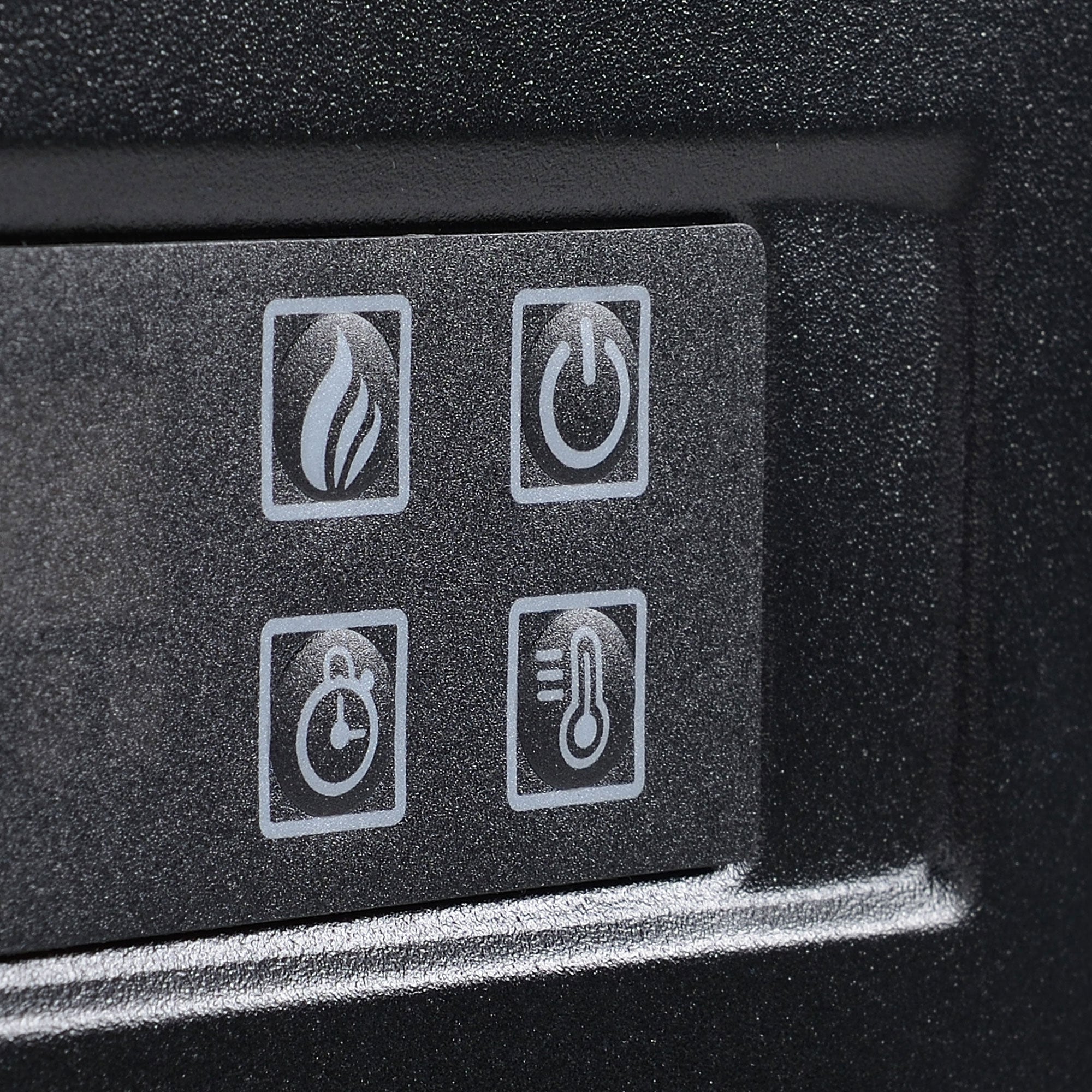 LED Electric Fireplace Freestanding 1800/2000W Flame Effect Wooden Frame - White MDF