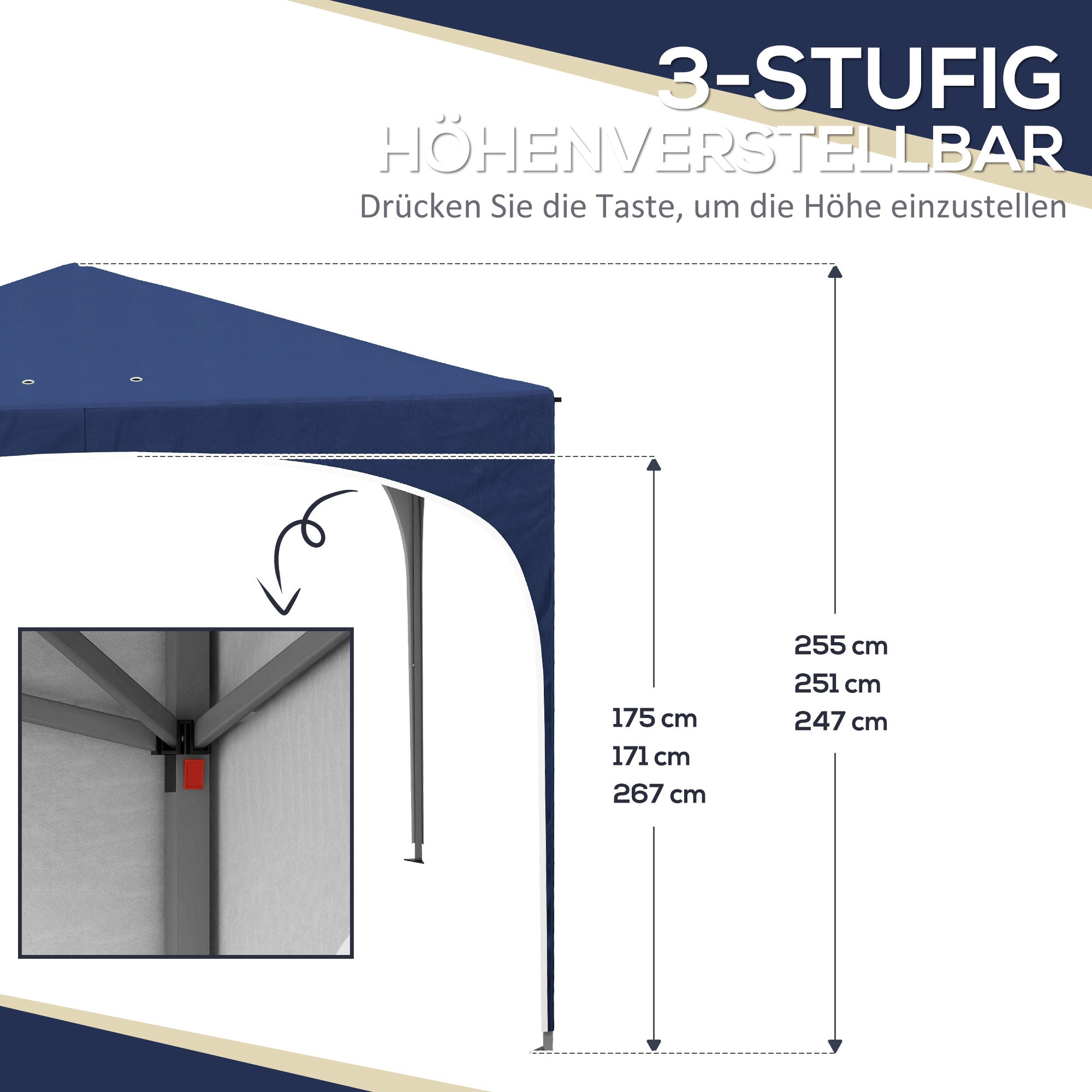 Tragetasche, Sandsack mit Stahlverstärkung, Oxford-Blau