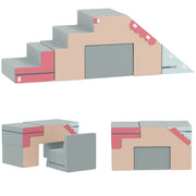 Soft Play Blocks Set, 2-Piece Toddler Climbing & Building, Colorful Foam