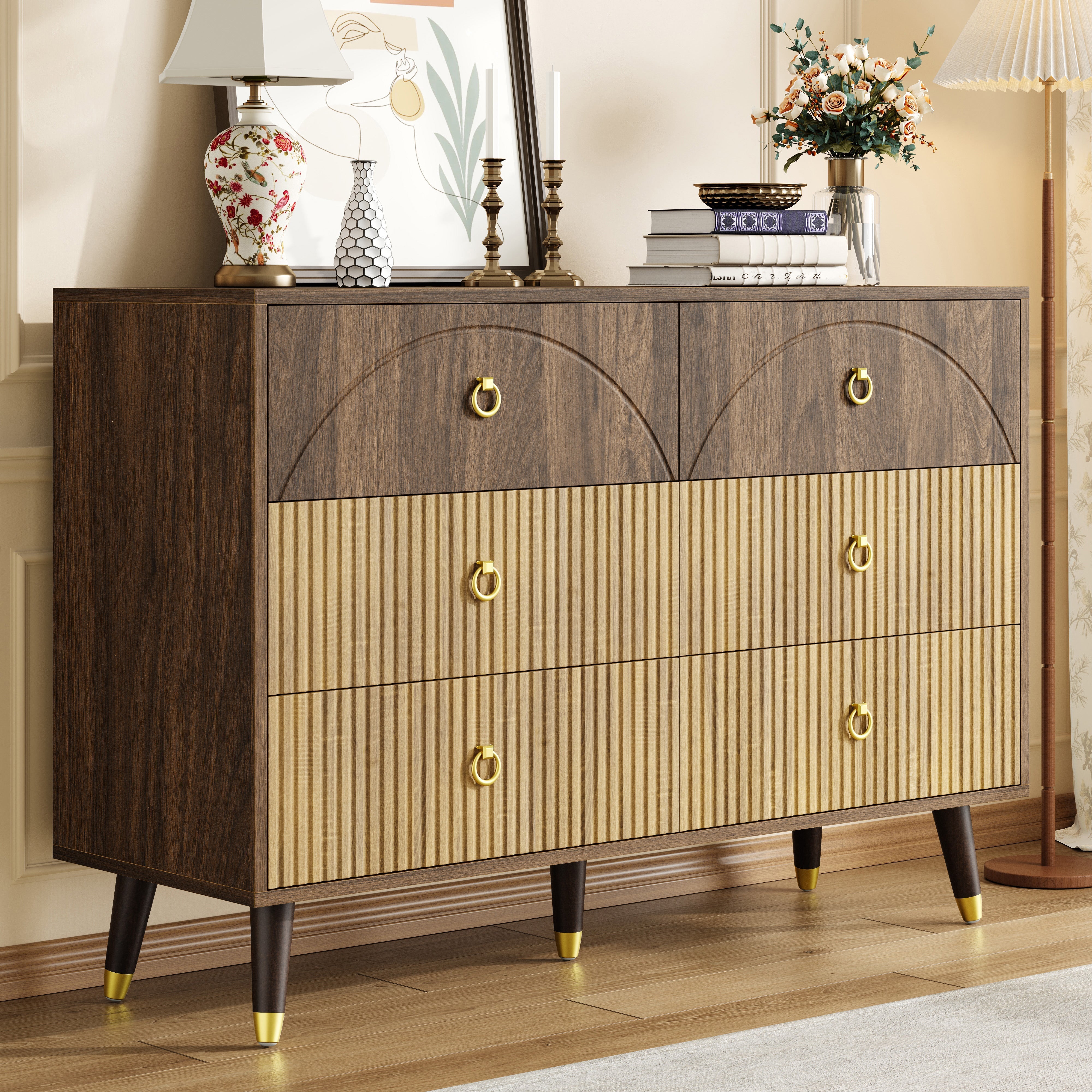 Modern Sideboard Storage Cabinet Chest of Drawers 120x40x81cm Multi-Use