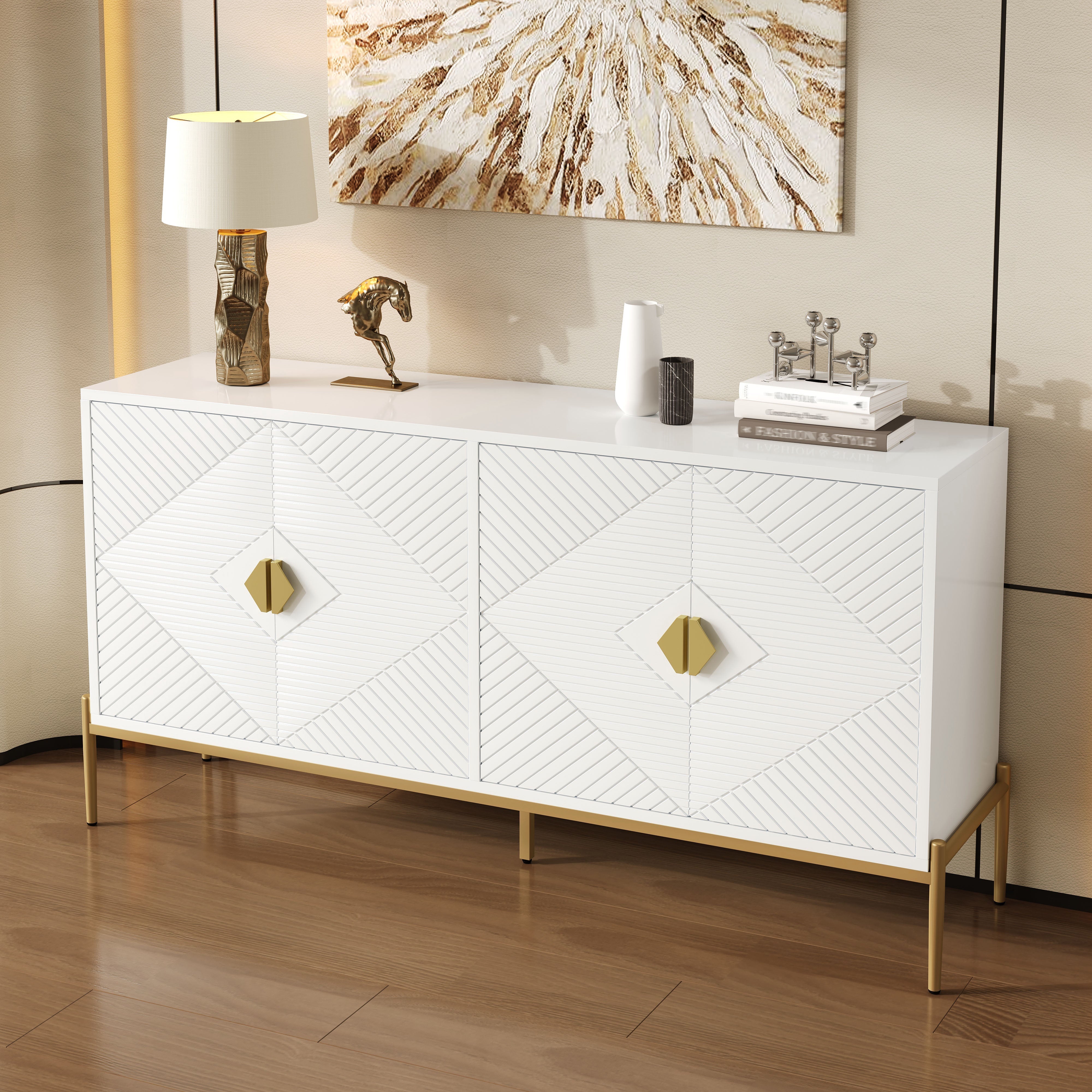 Modern Sideboard/Cabinet Storage Chest of Drawers 162 x 40 x 80cm