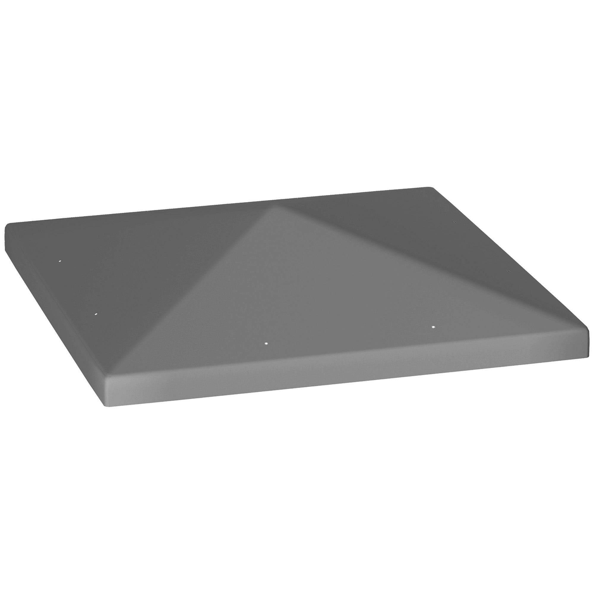 Outsuuny Replacement Gazebo Roof 3x3m Waterproof 370g/m², Dark Grey Oxford Fabric