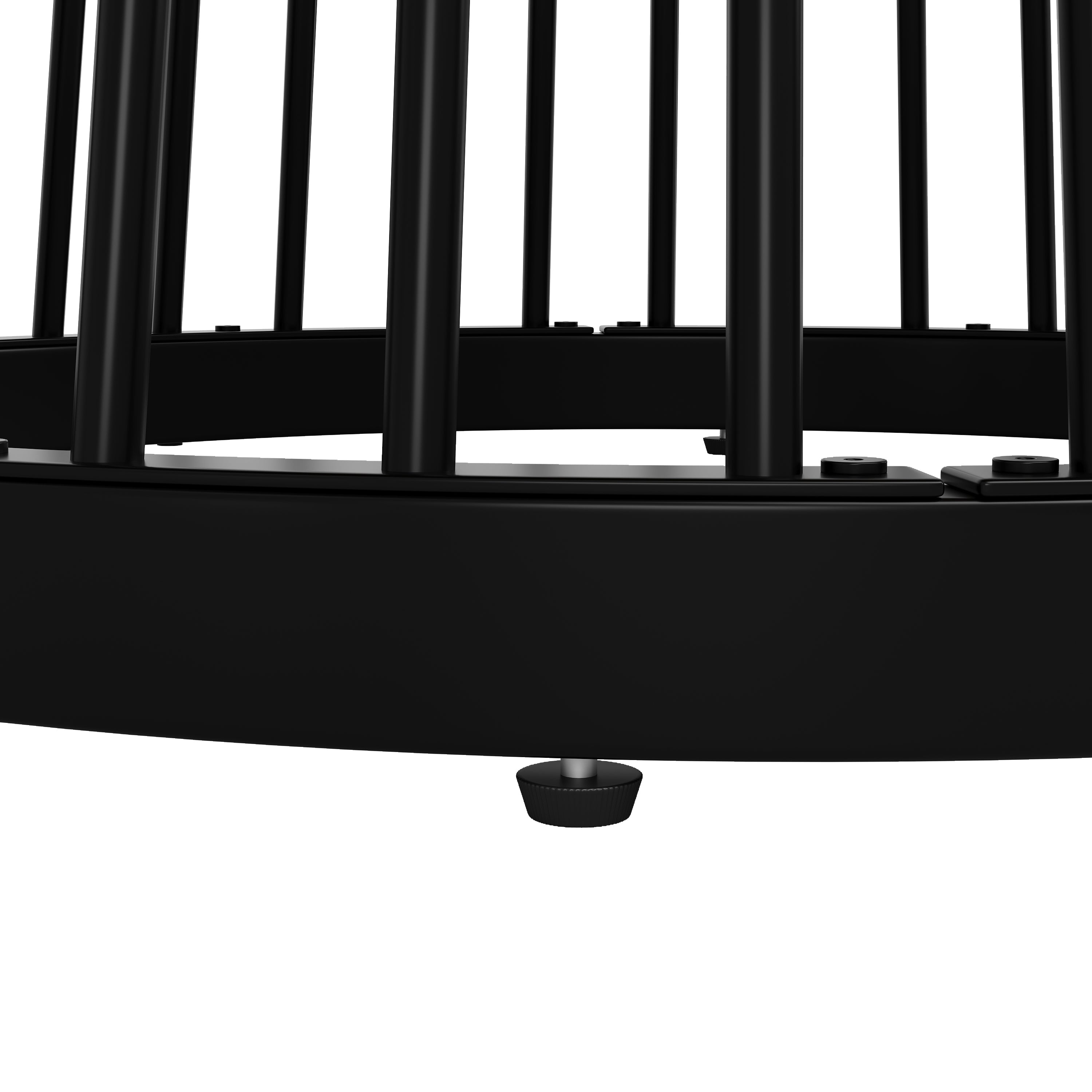 Round Dining Table 80x80cm 4-Person Walnut MDF/Black Metal Legs