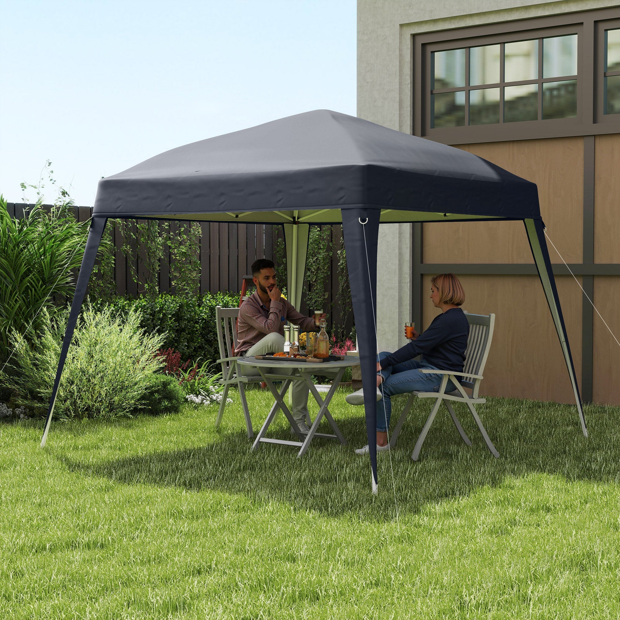 Gazebo Replacement Roof, 3x3m, Water-Repellent, Winter-Proof, Dark Grey