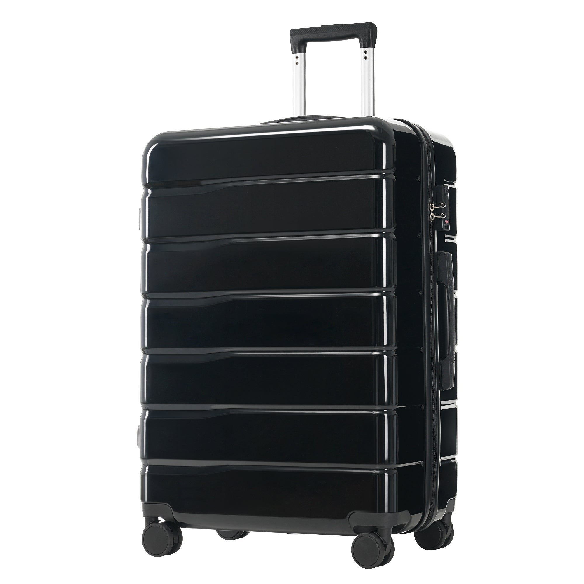 M-L-XL Suitcase Set with TSA Lock, 360° Spinner Wheels, ABS+PC Material