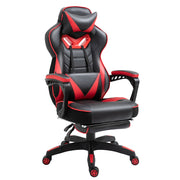 Bürostuhl Gaming-Stuhl, Massagefunktion, höhenverstellbar, Kunstleder Schwarz