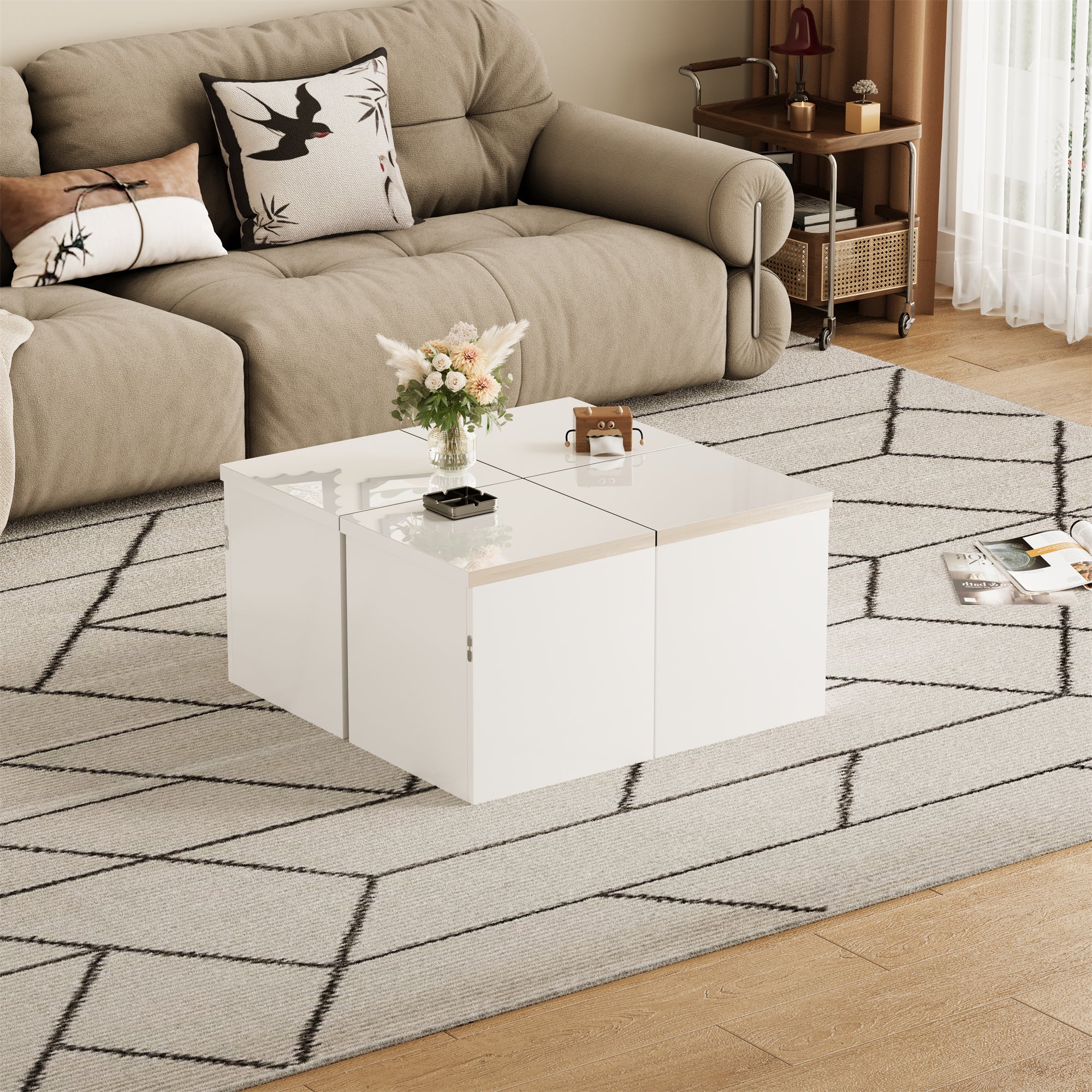 Coffee Table, DIY High Gloss Free Combination