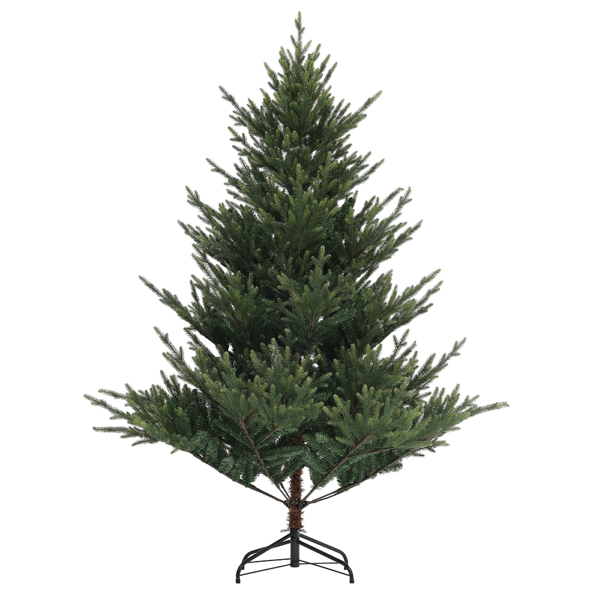Artificial Christmas Tree, 180cm 1046 Tips Steel Stand, Green