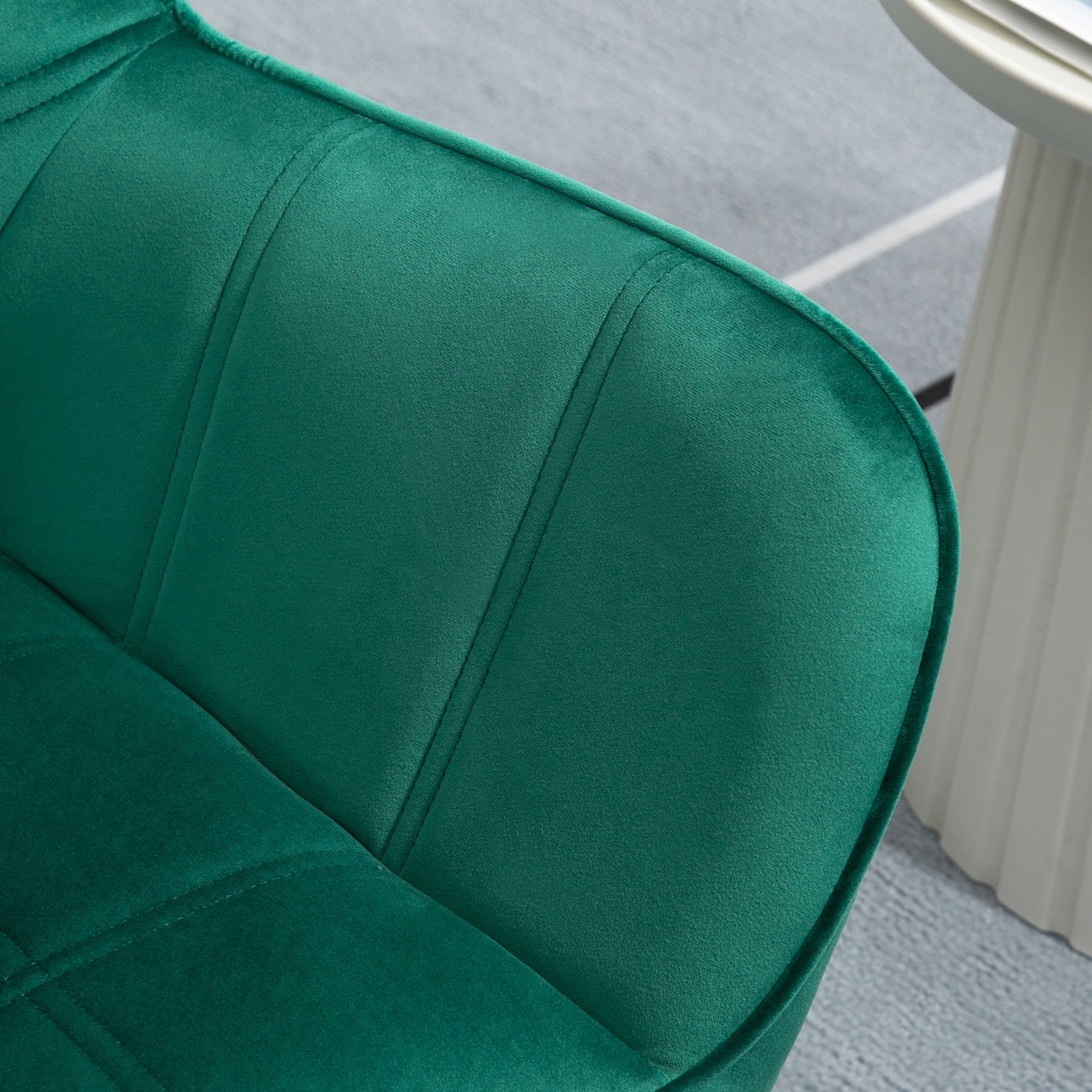 Single Armchair, Relax Chair, Velvet, Green