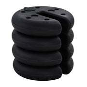 Party Tent Weight, Fillable 5 kg, HDPE Plastic Black