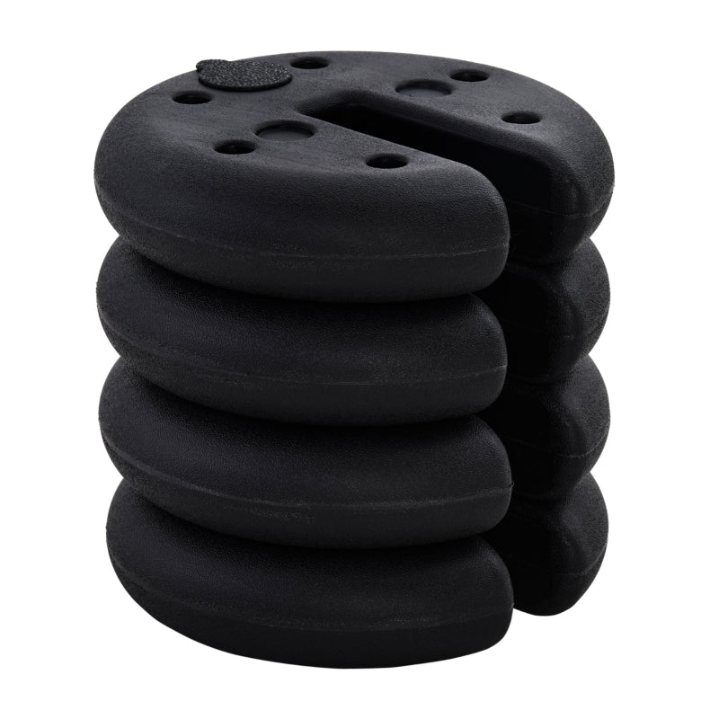 Partyzelt-Gewicht, befüllbar 5 kg, HDPE-Kunststoff Schwarz