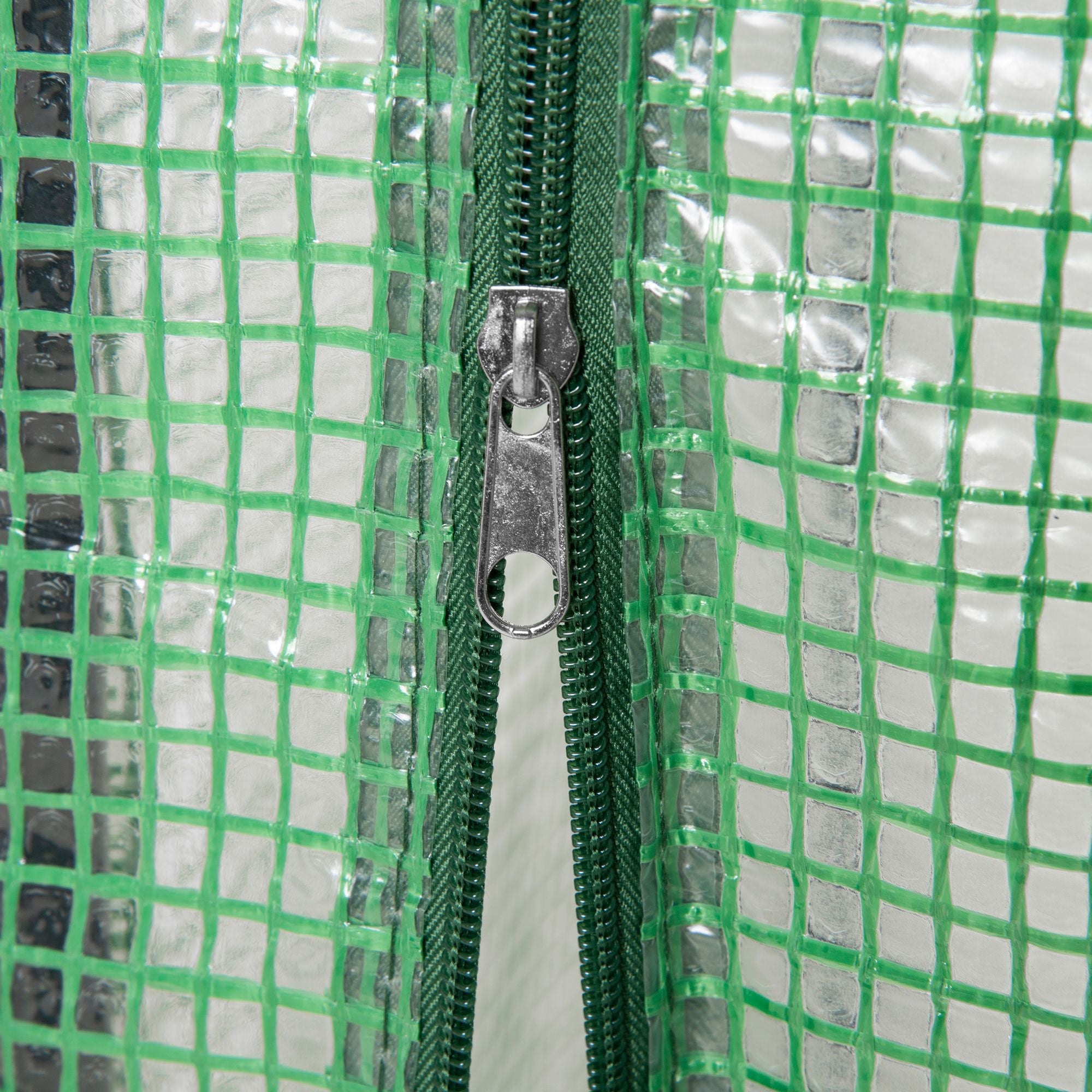 Greenhouse Roll-Up Door 100x50x150cm Steel Plastic Green