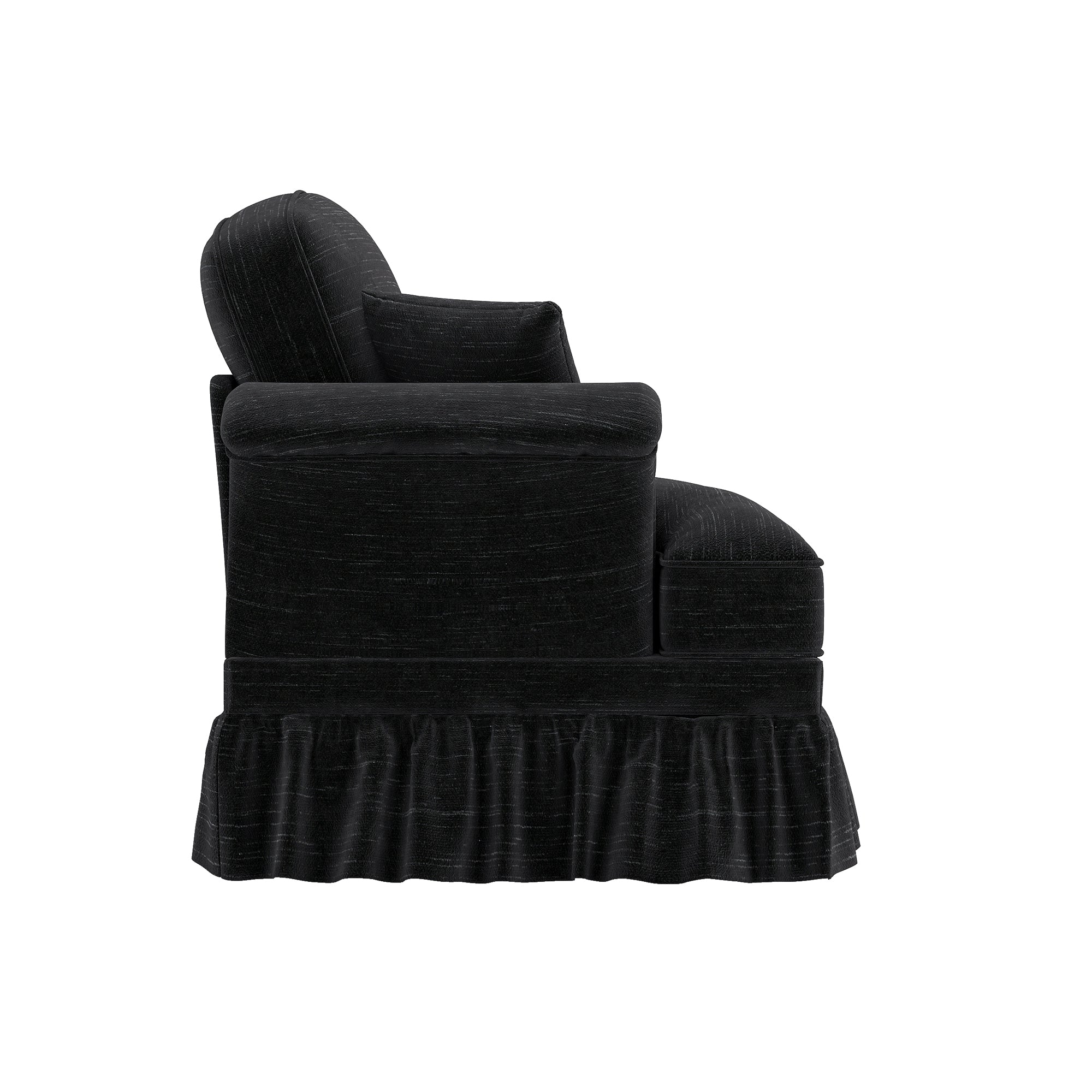 Windsor Sofa LSF Chenille with 1 Cushion, Black